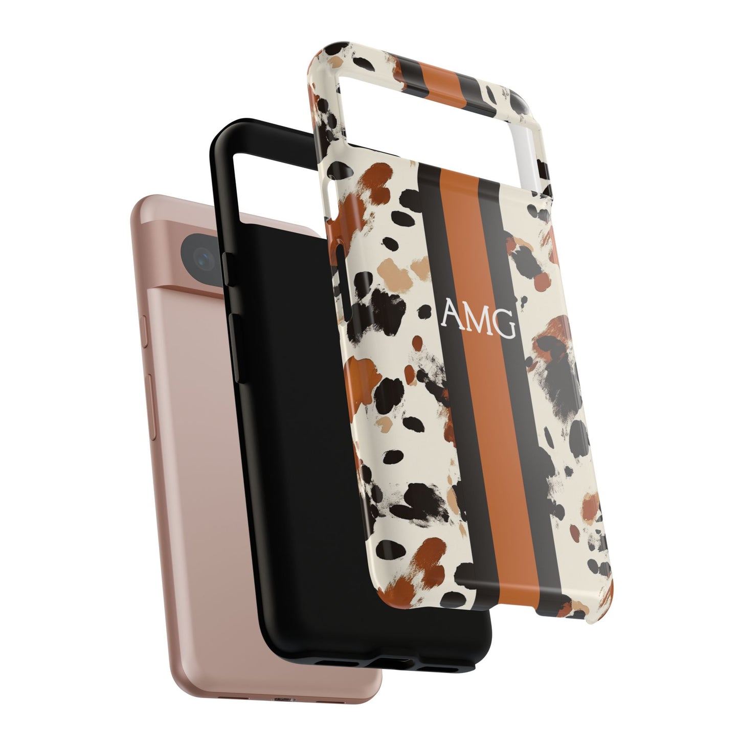 Cowhide Monogram Phone Case