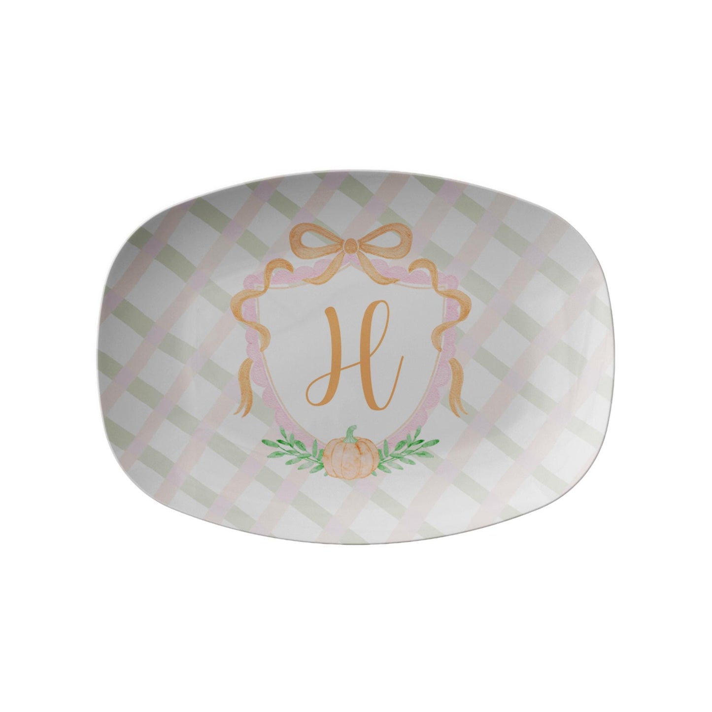 Fall Monogram Platter