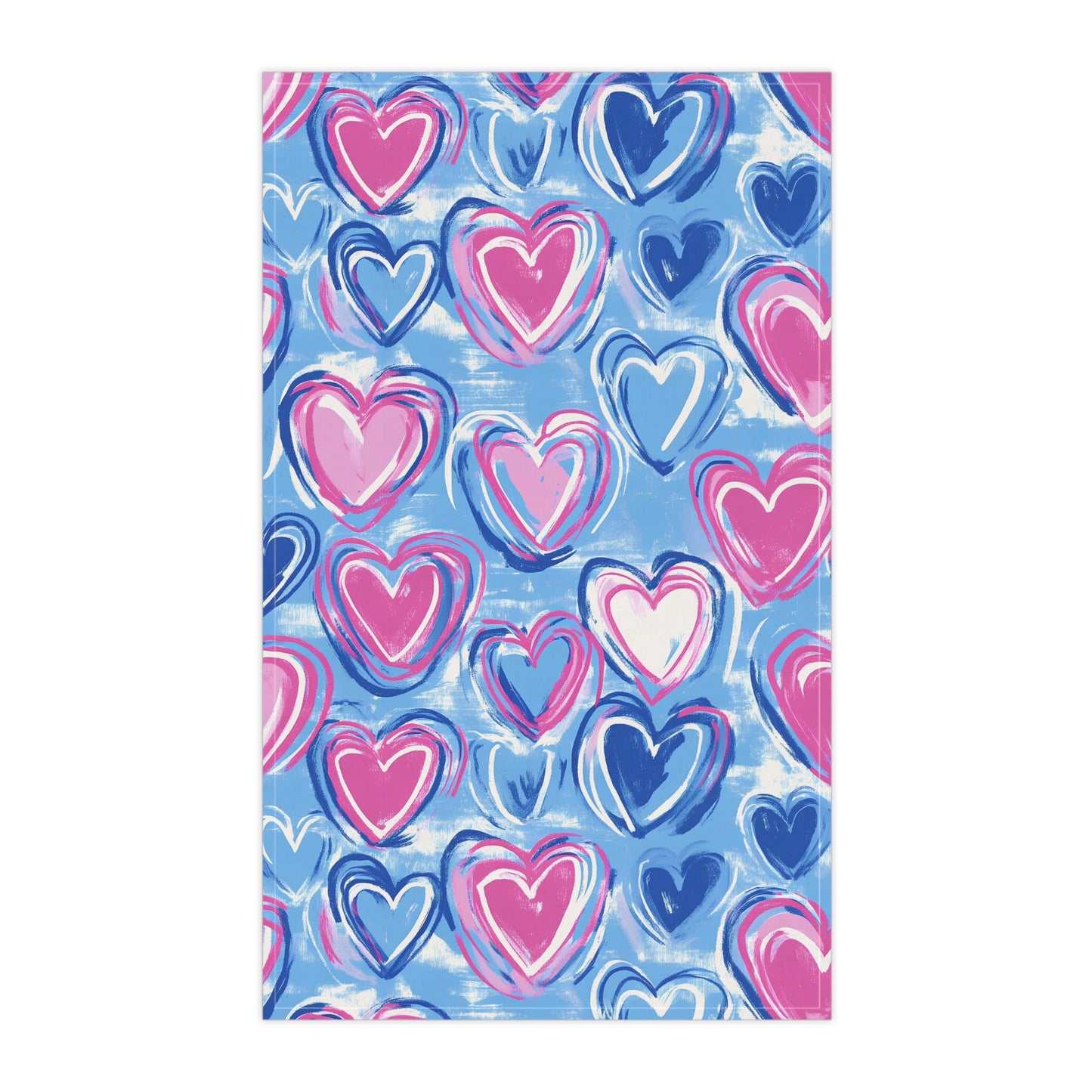 Preppy Heart Tea Towel