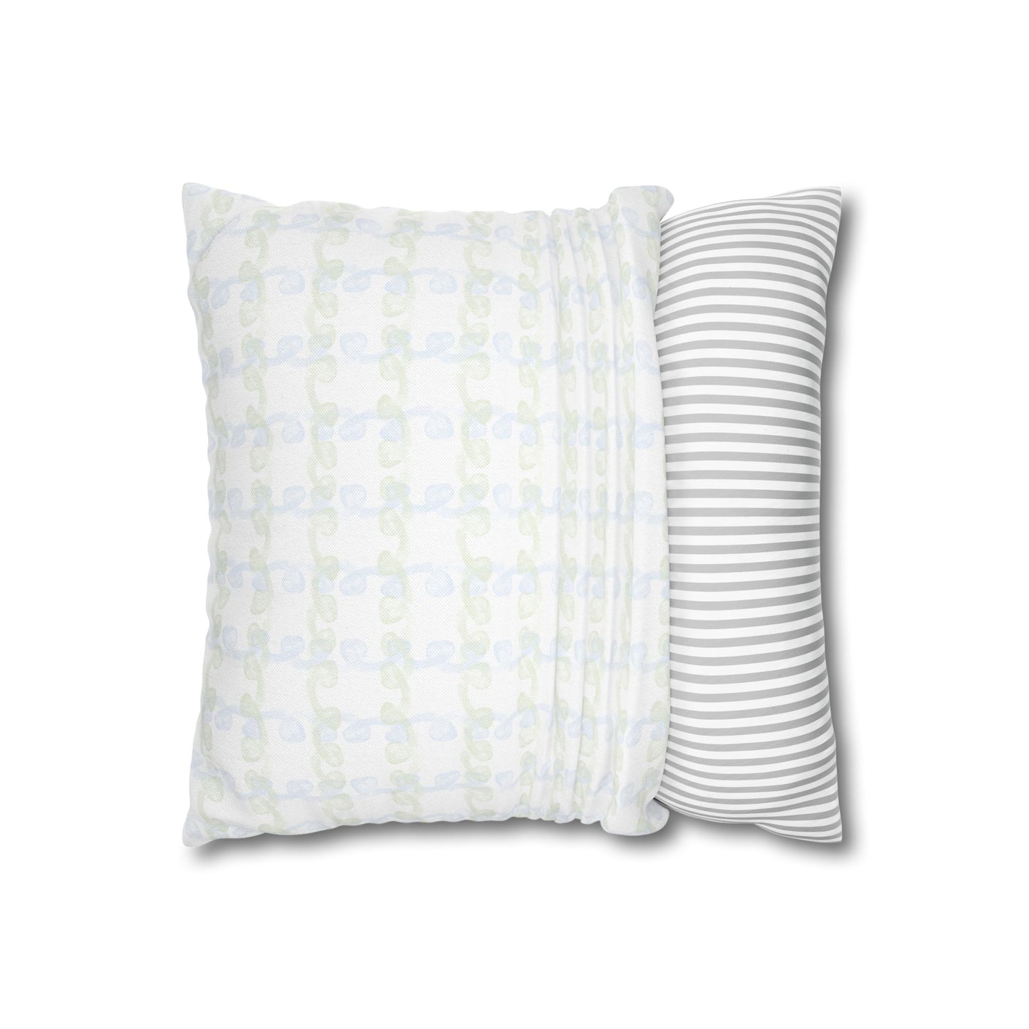 Green Script M Monogram Pillowcase
