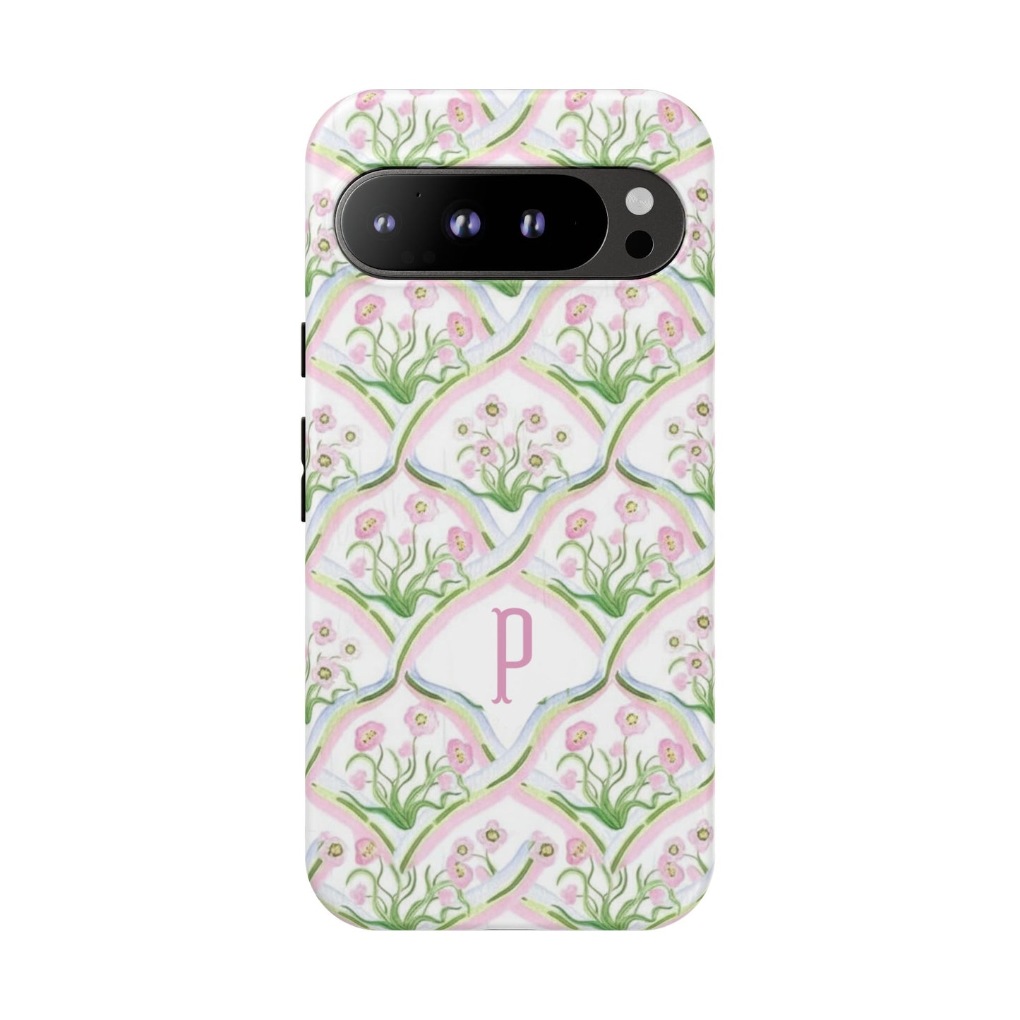 Pink Floral Personalized Phone Case