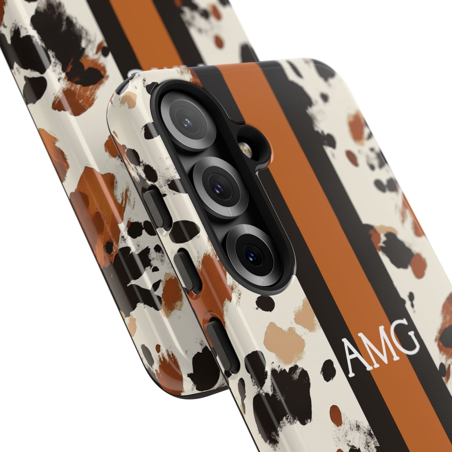 Cowhide Monogram Phone Case