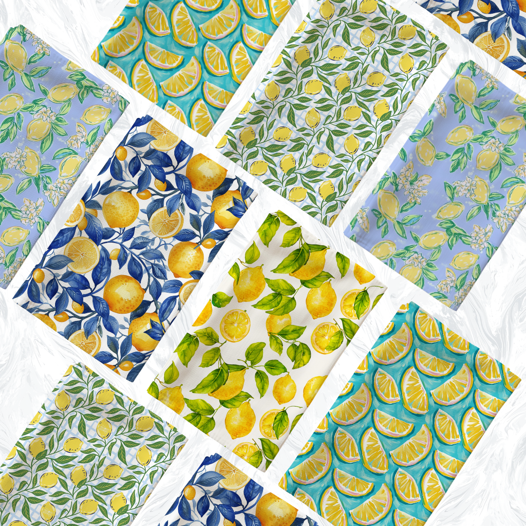 Lemons Tea Towel