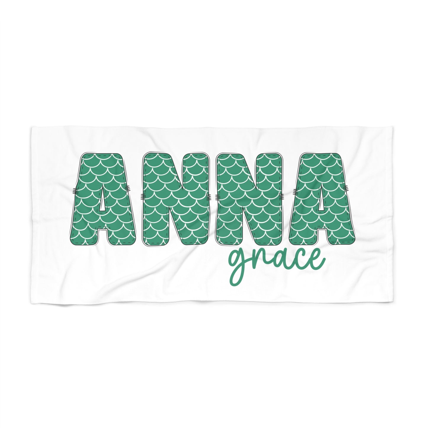 Personalized Mermaid Beach Towel