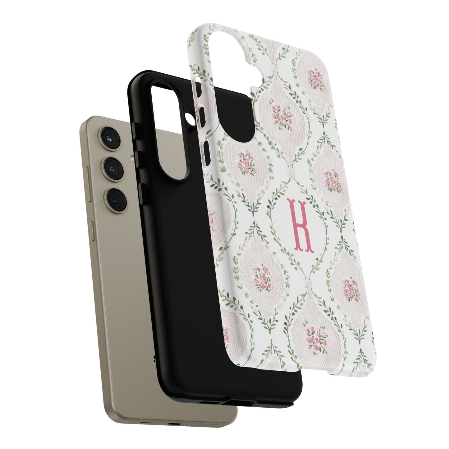 Vintage Coquette Floral Personalized Phone Case