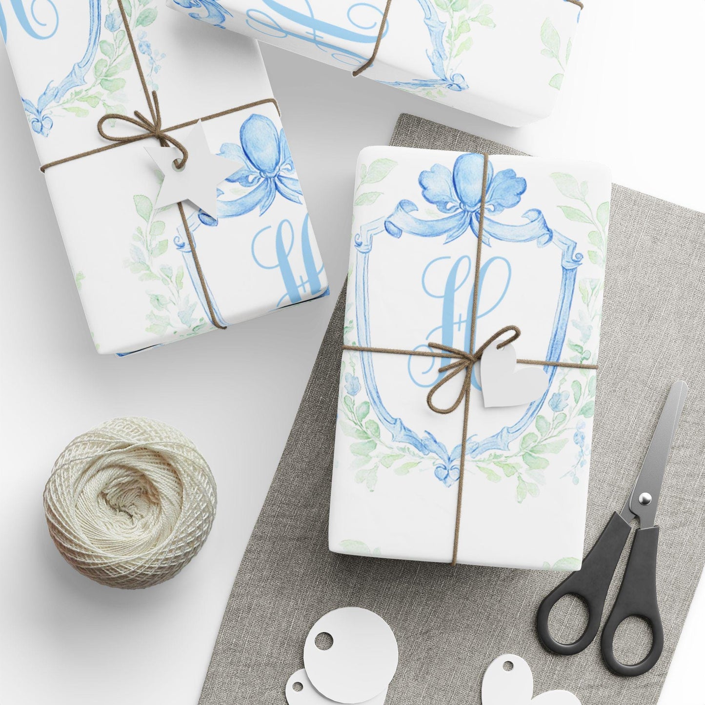 Personalized Monogram Wrapping Paper