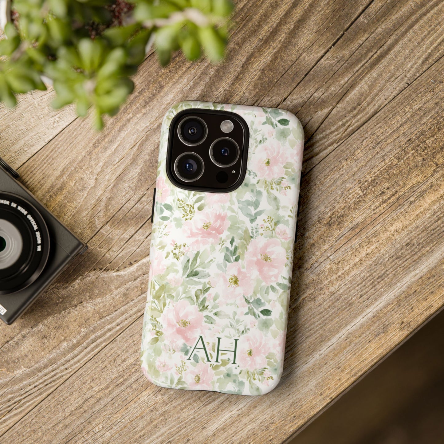 Personalized Watercolor Floral Phone Case