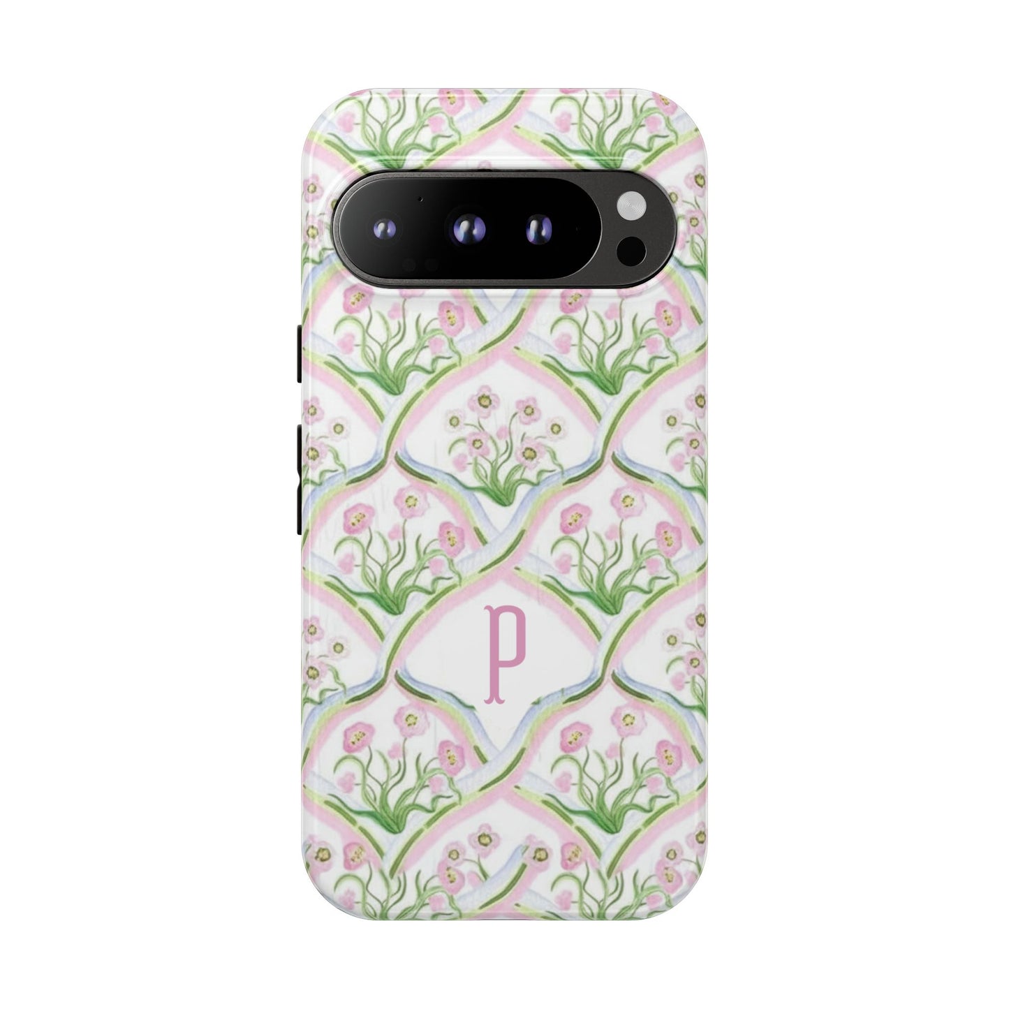 Pink Floral Personalized Phone Case
