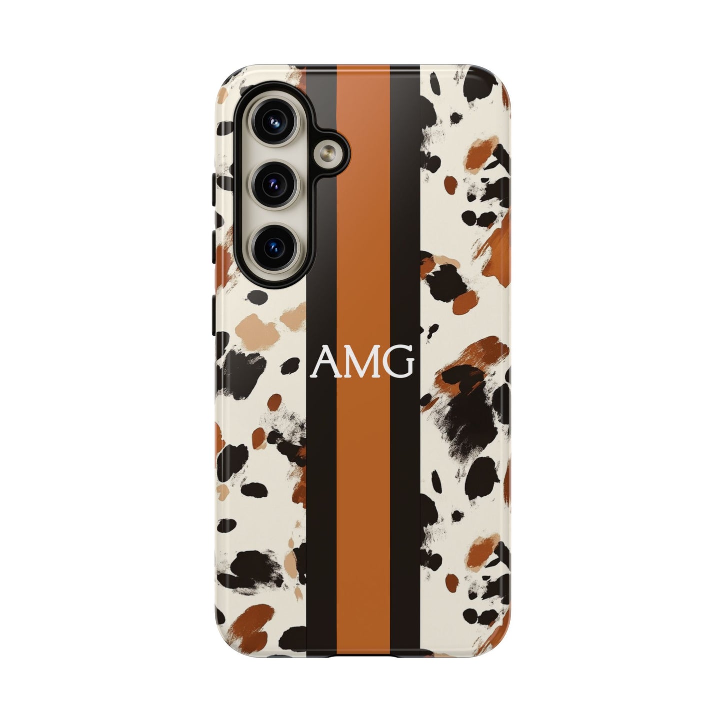 Cowhide Monogram Phone Case