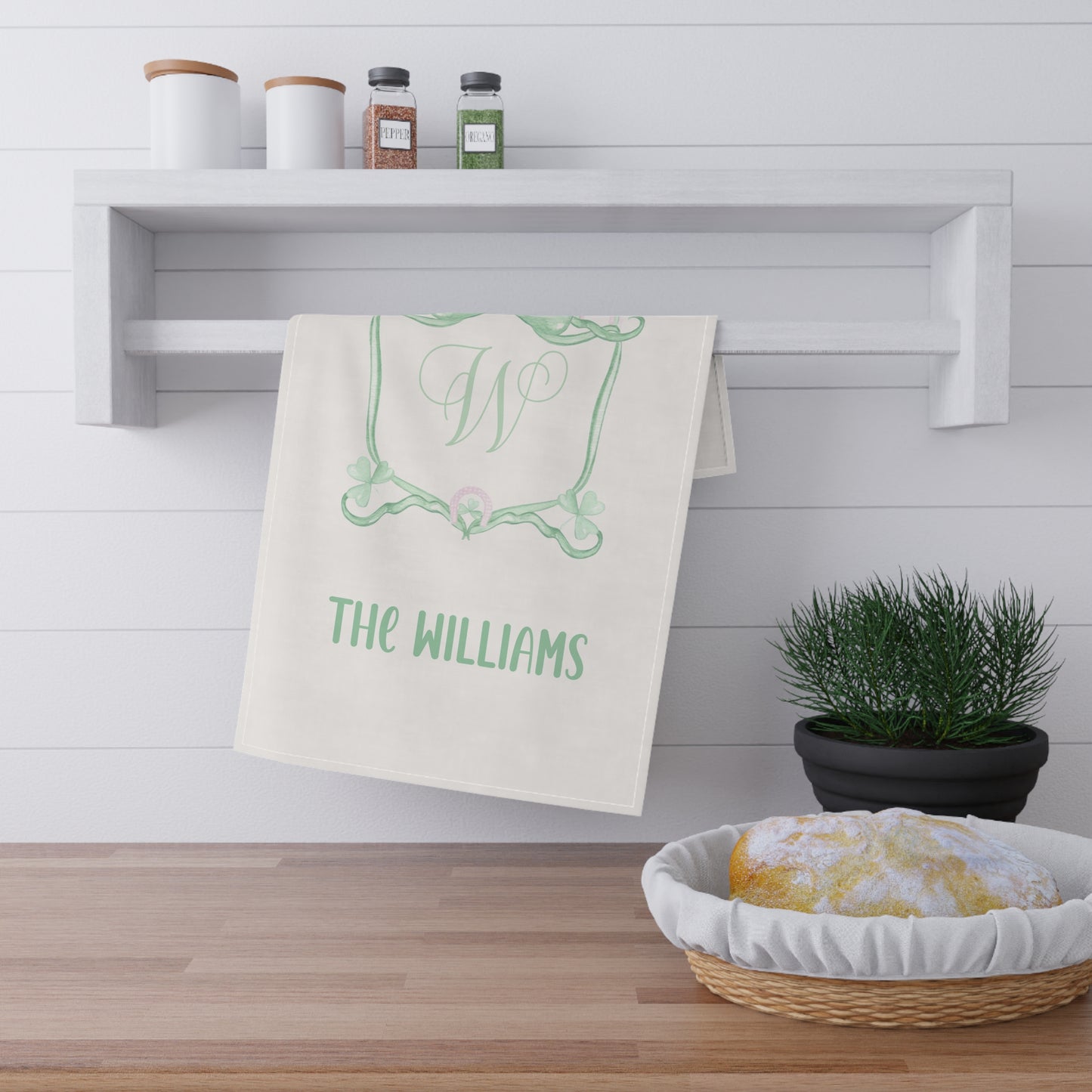 Personalized St. Patrick's Day Kitchen Towel