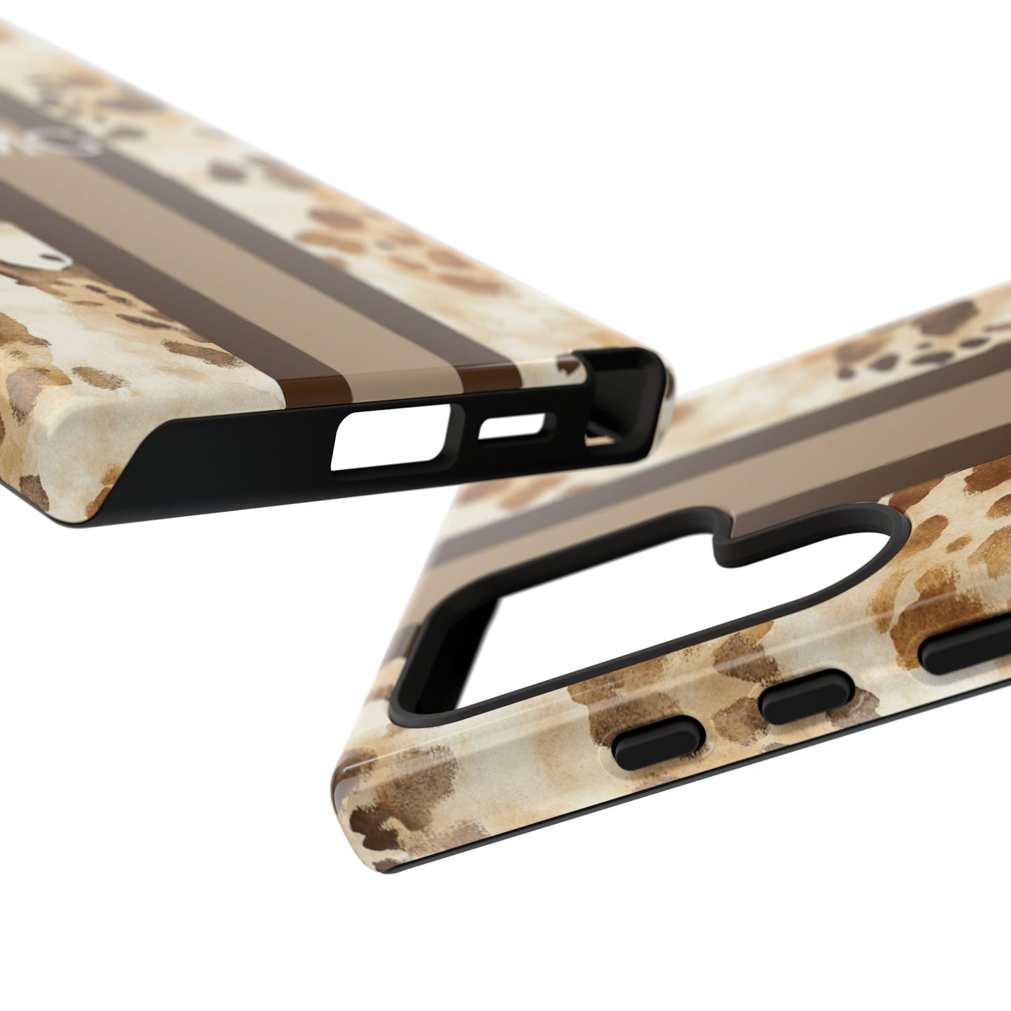 Giraffe Print Monogram Phone Case