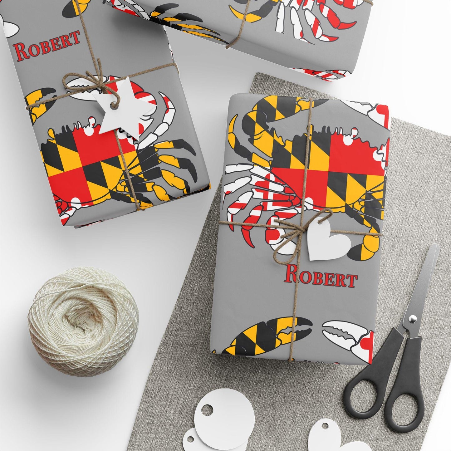Maryland Crab Personalized Wrapping Paper