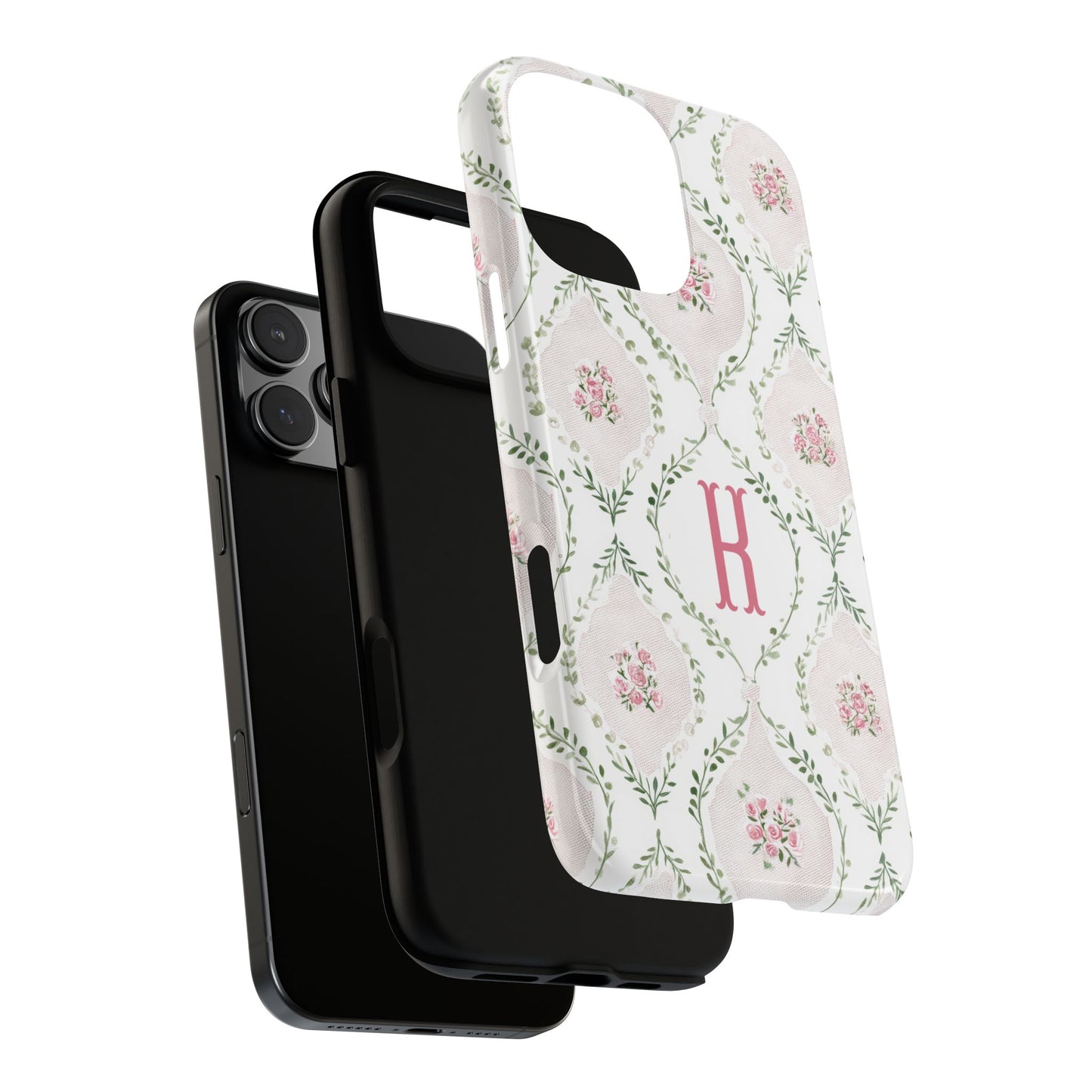 Vintage Coquette Floral Personalized Phone Case