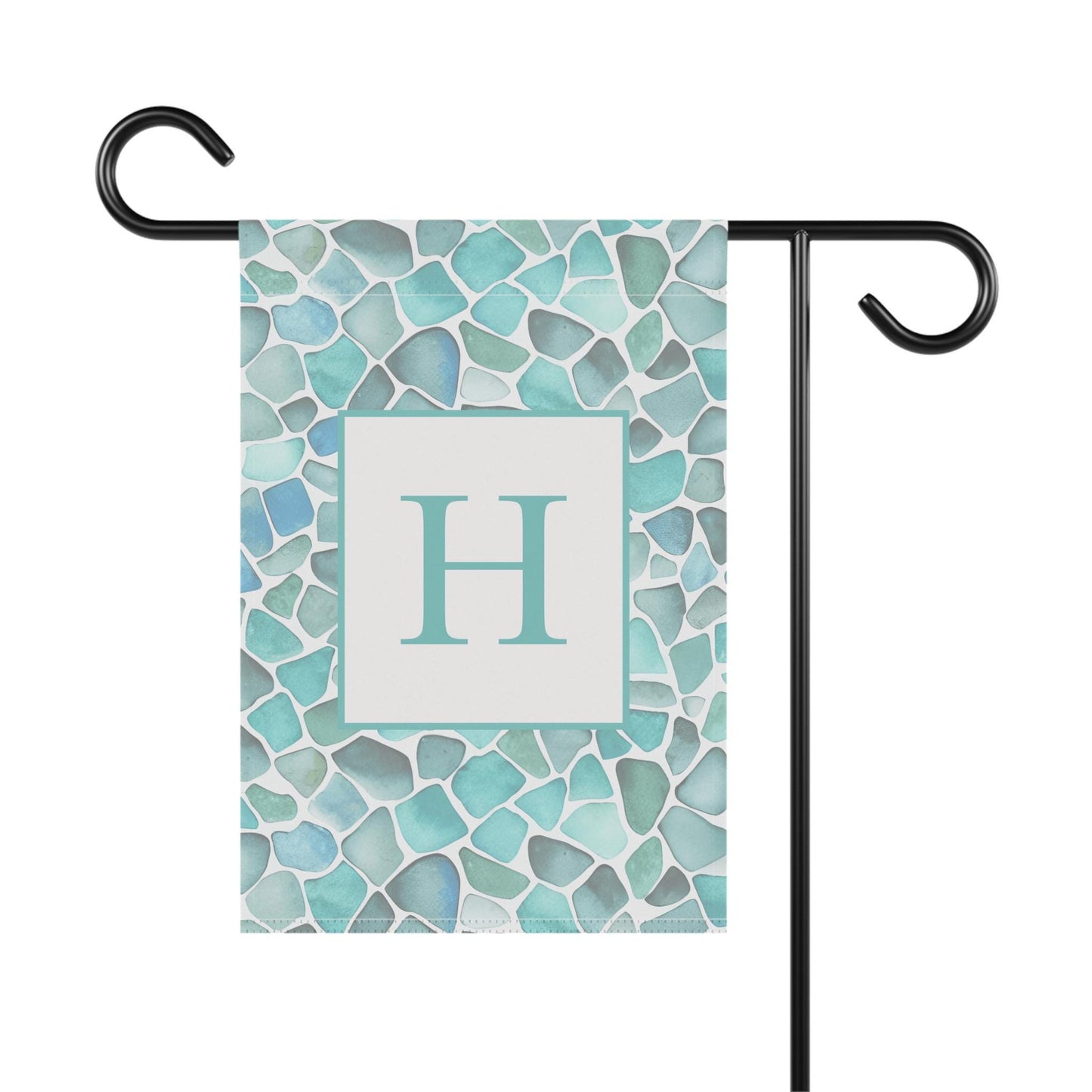 Seaglass Garden Flag Personalized