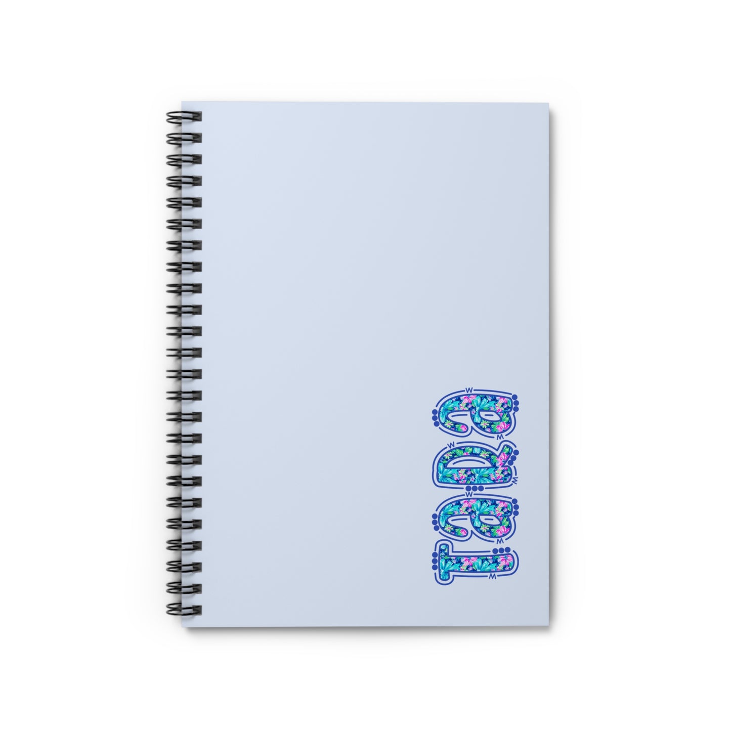 Personalized Preppy Floral Notebook