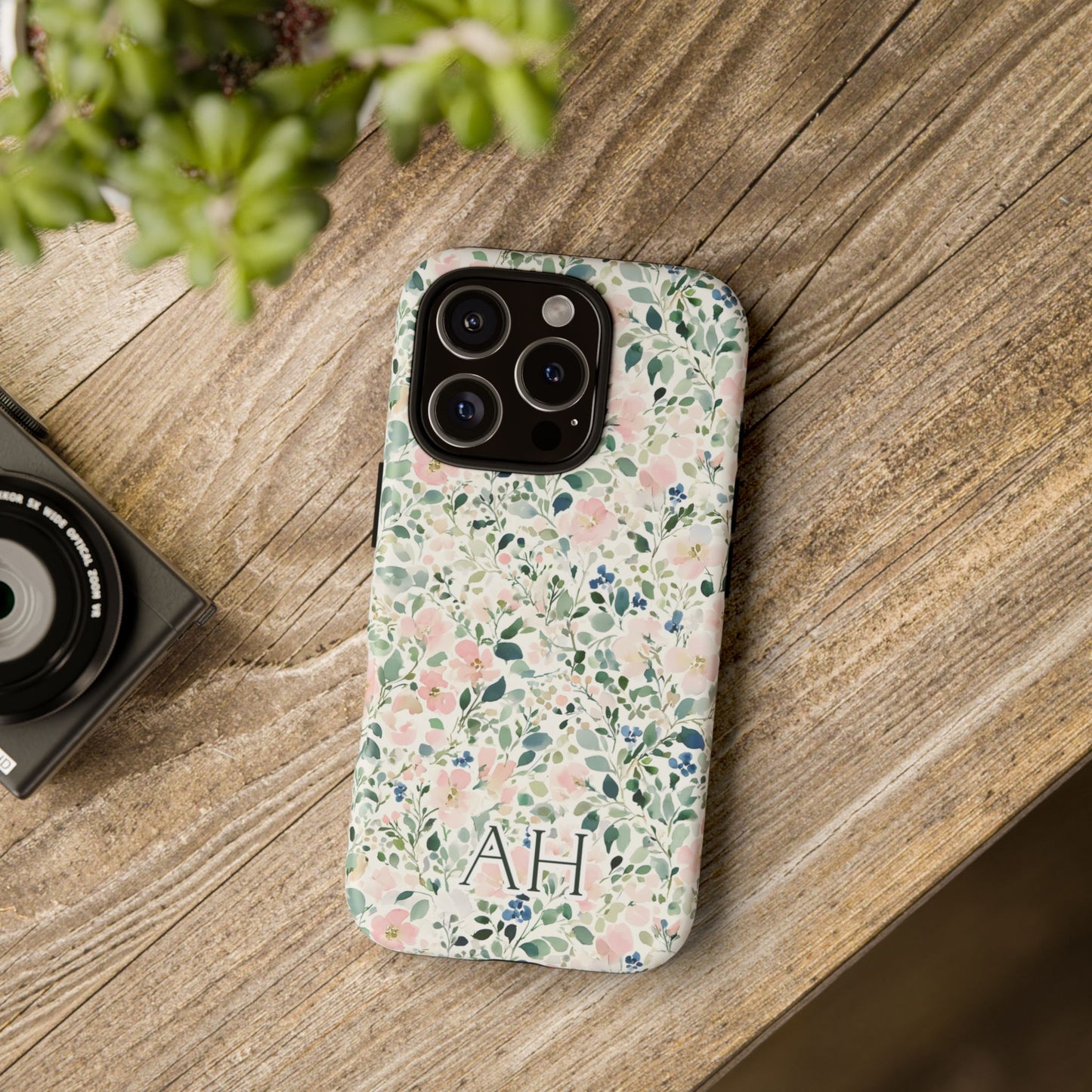 Personalized Watercolor Wildflower Phone Case