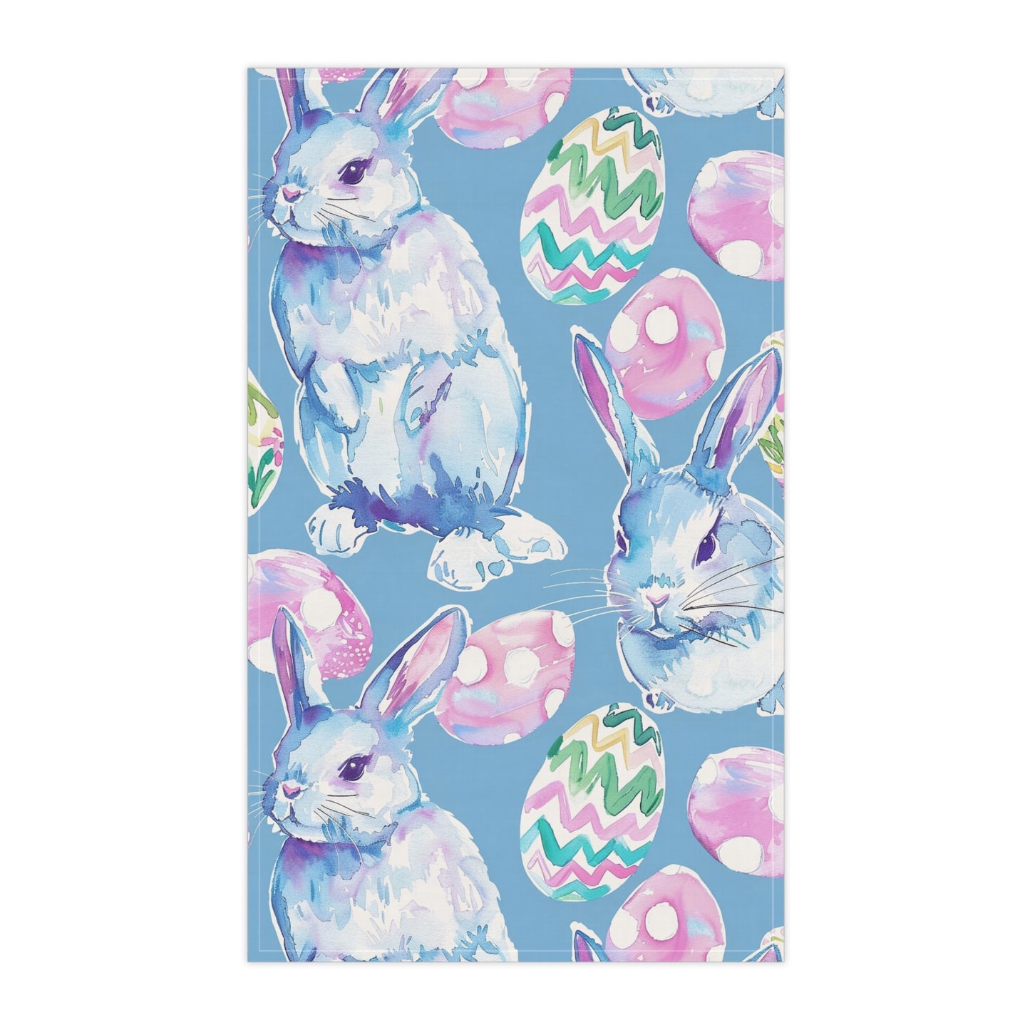 Preppy Easter Bunny Tea Towel