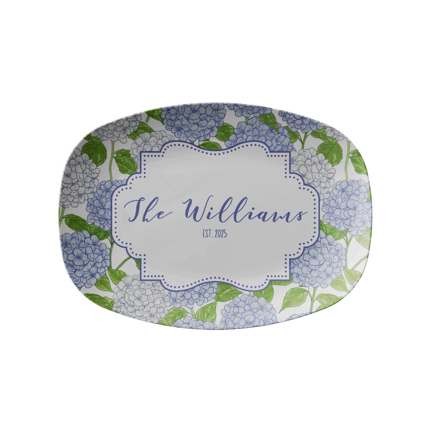 Hydrangea Personalized Platter