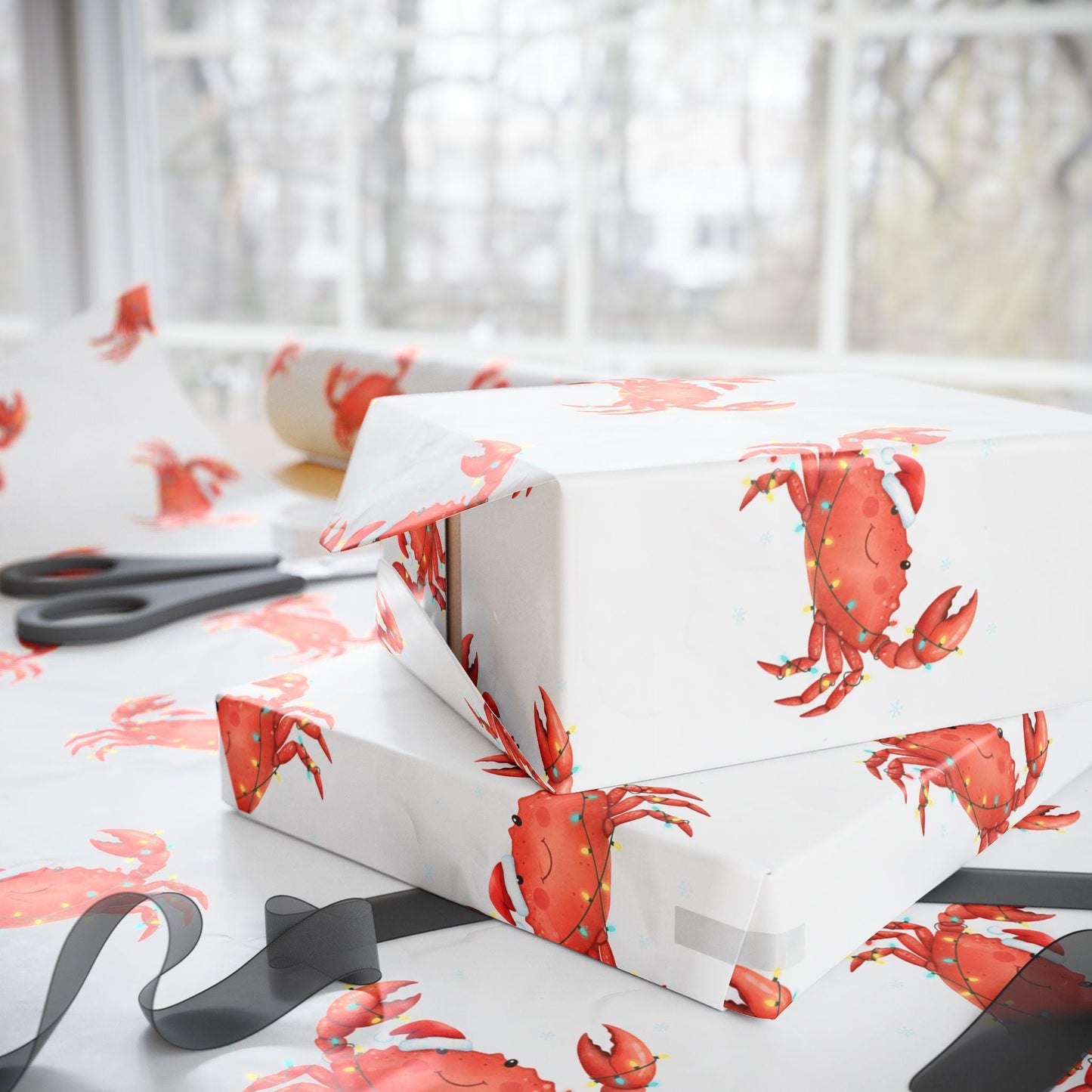 Crab Wrapping Paper