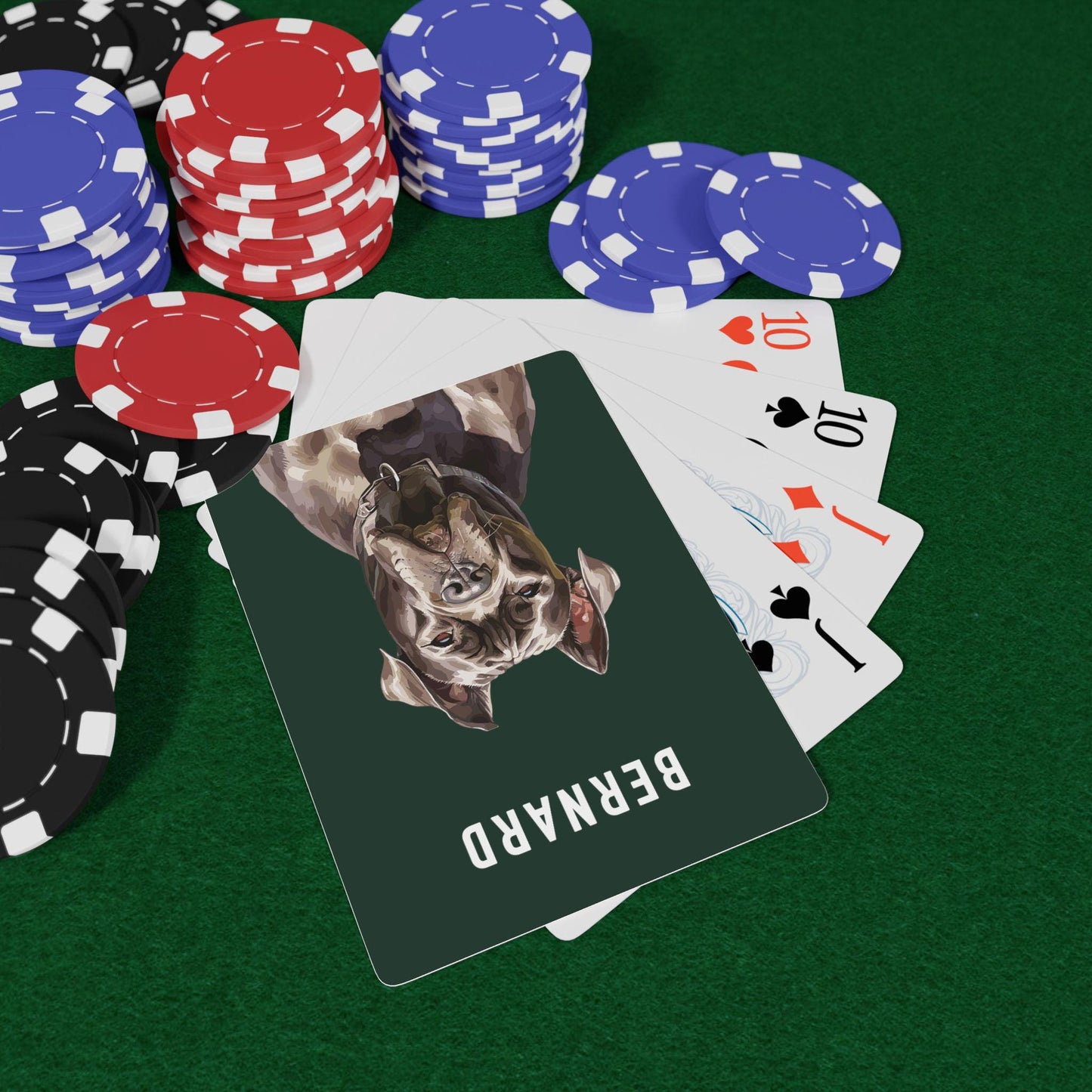 Dog Portrait Personalized Playing Cards