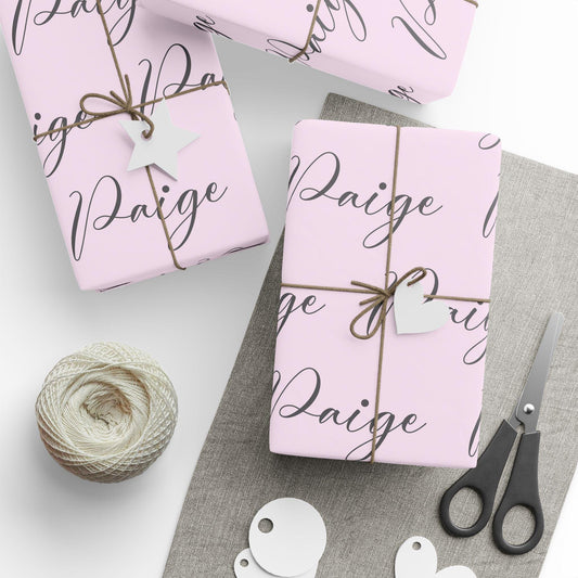 Personalized Name Wrapping Paper