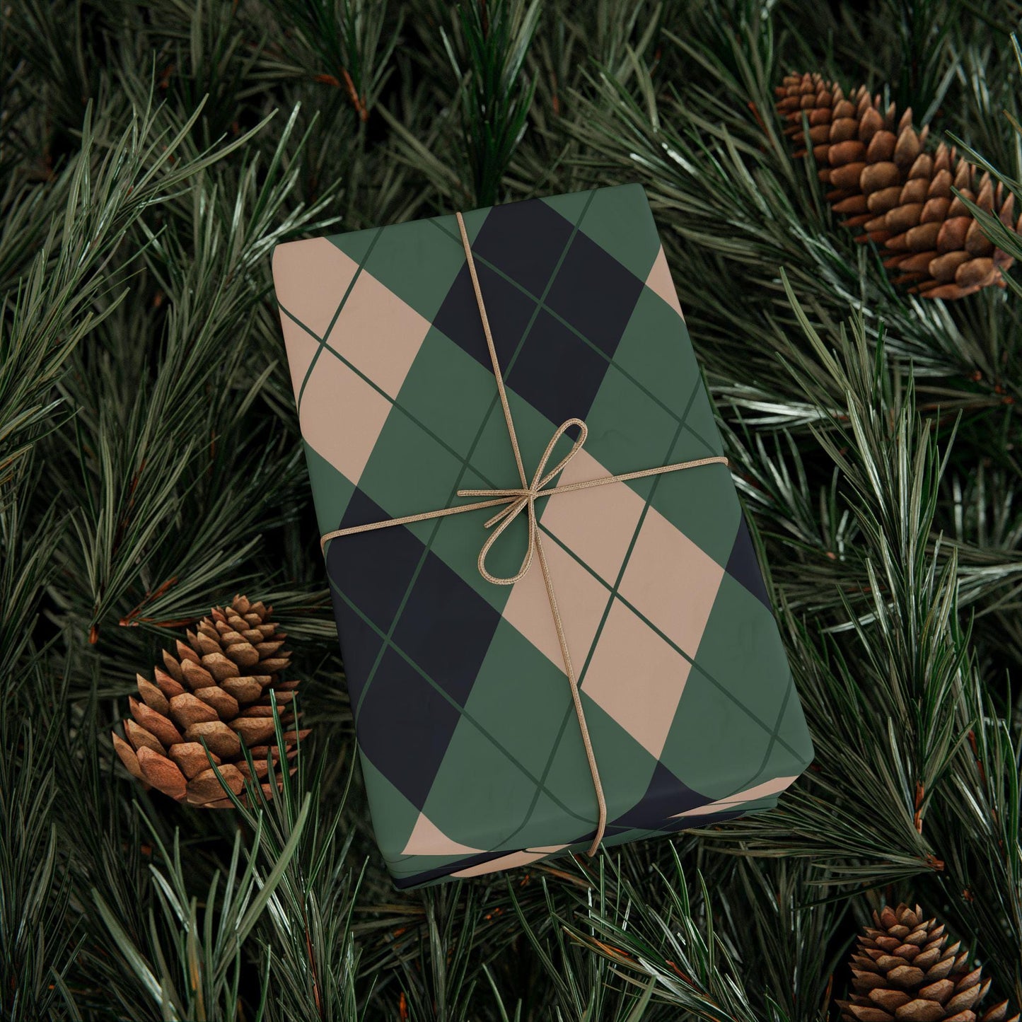 Argyle Plaid Gift Wrap Wrapping Paper