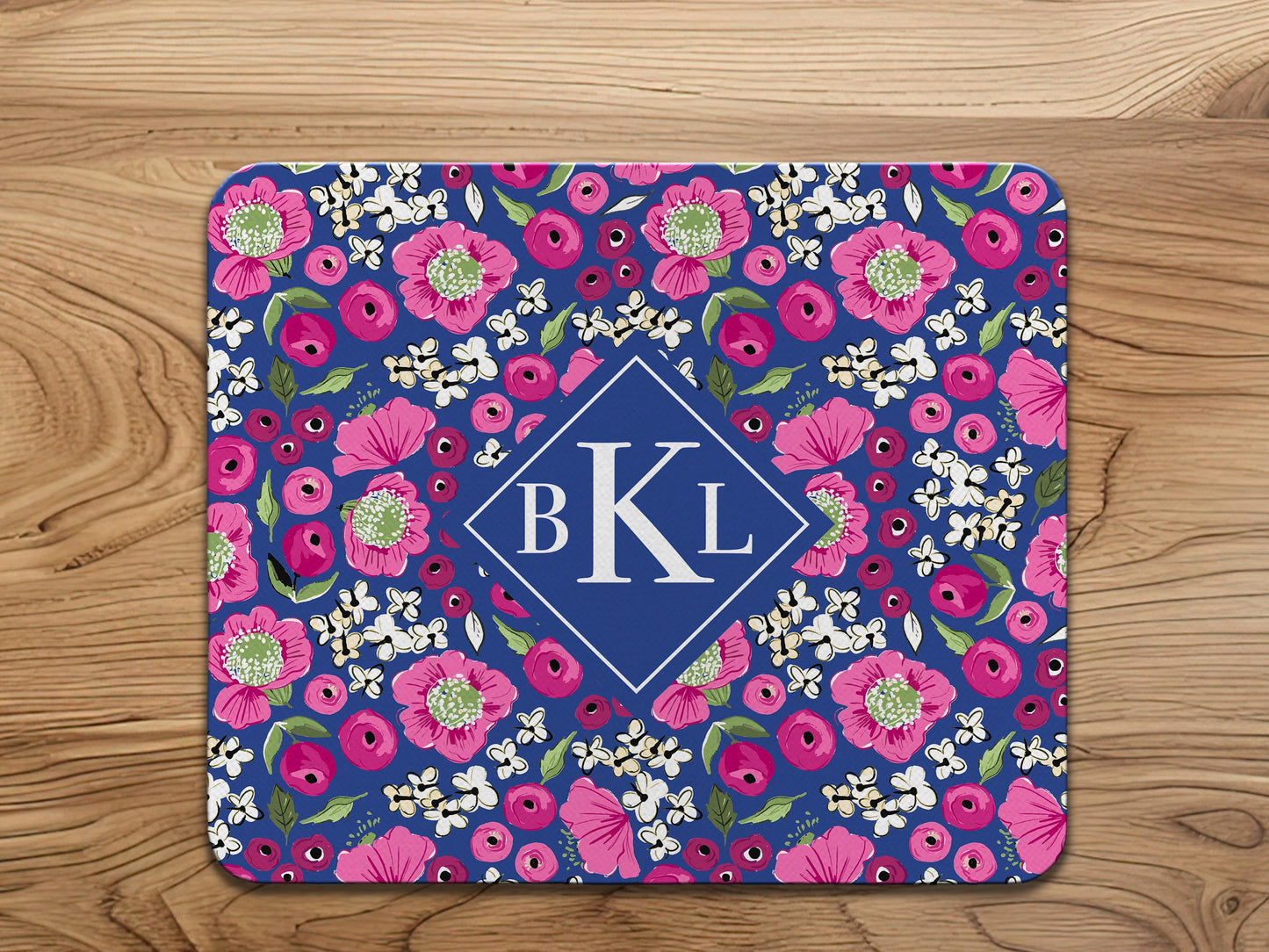 Personalized Floral Mouse Pad