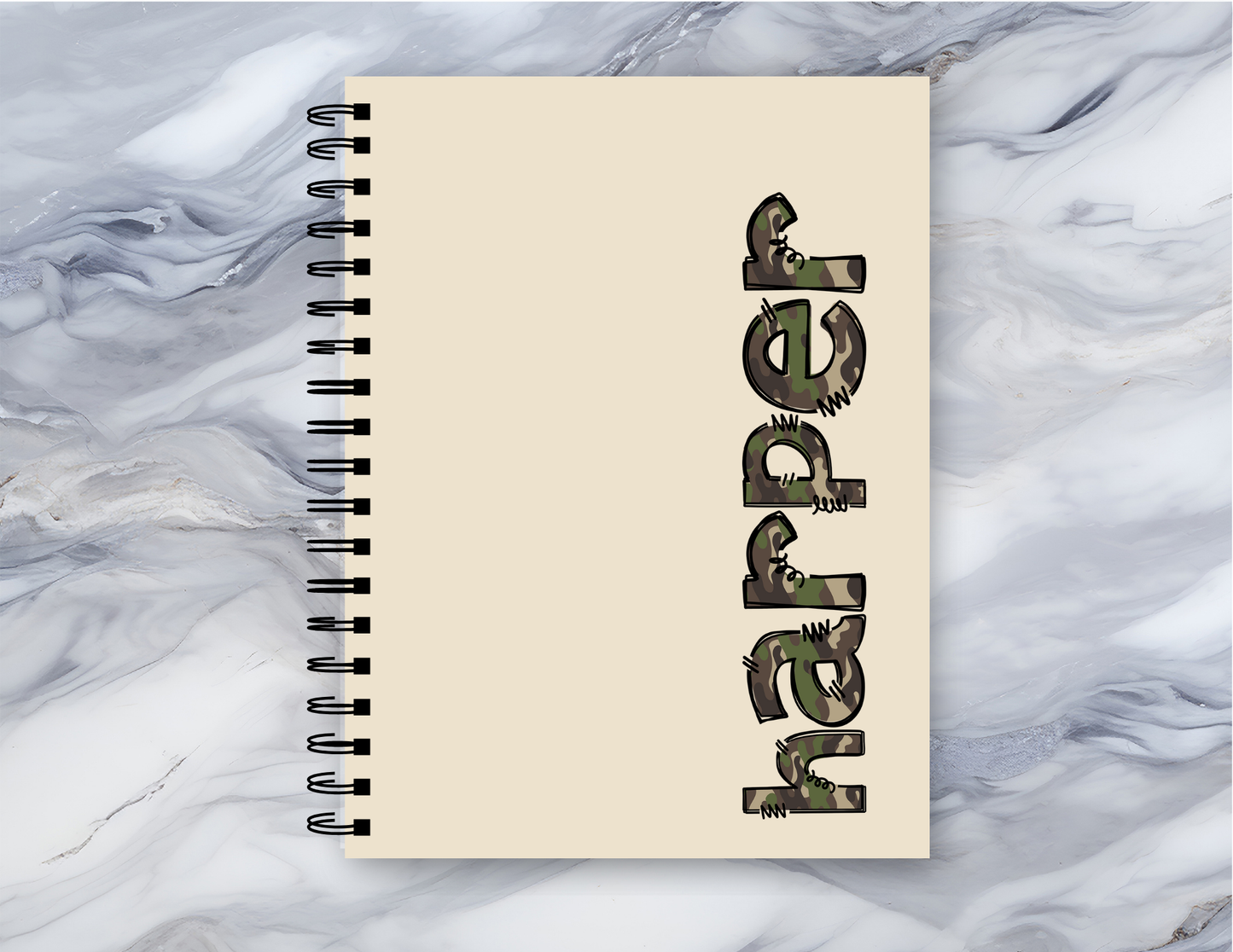 Personalized Camo Name Spiral Notebook