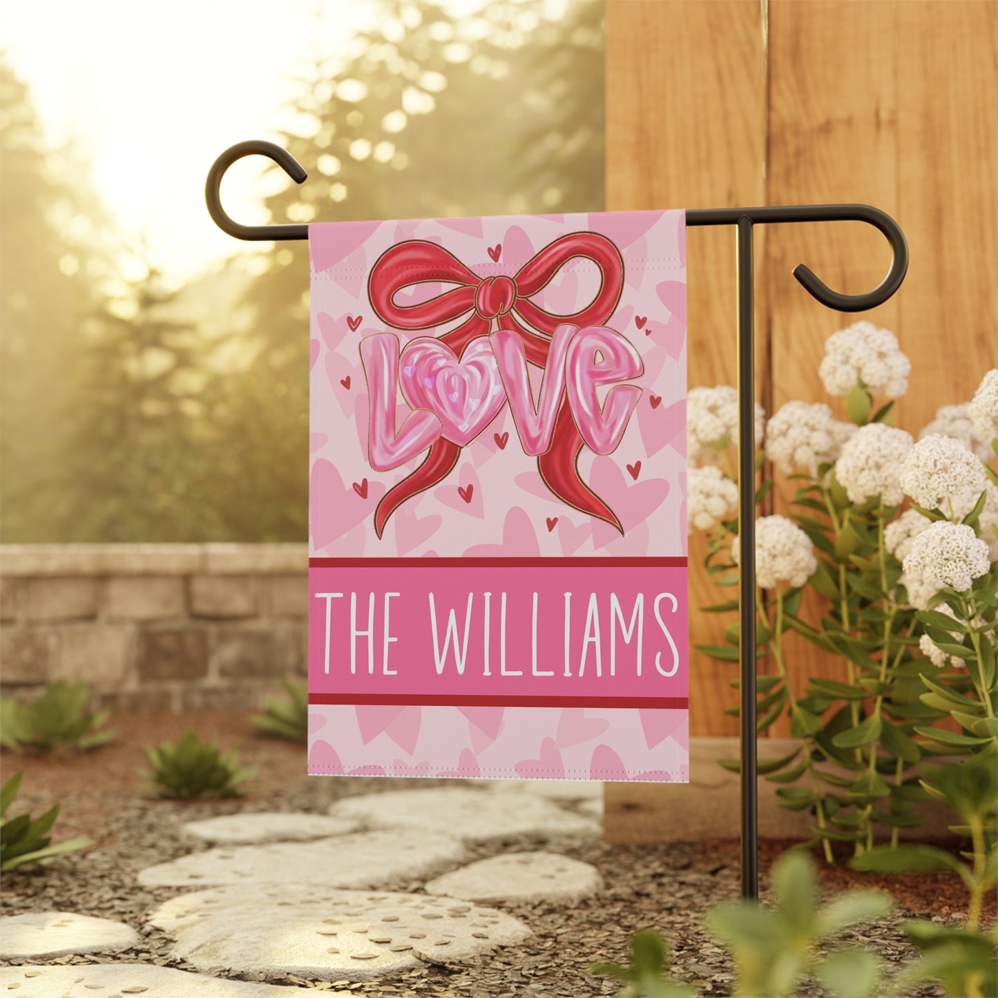 Custom Valentine Garden Flag