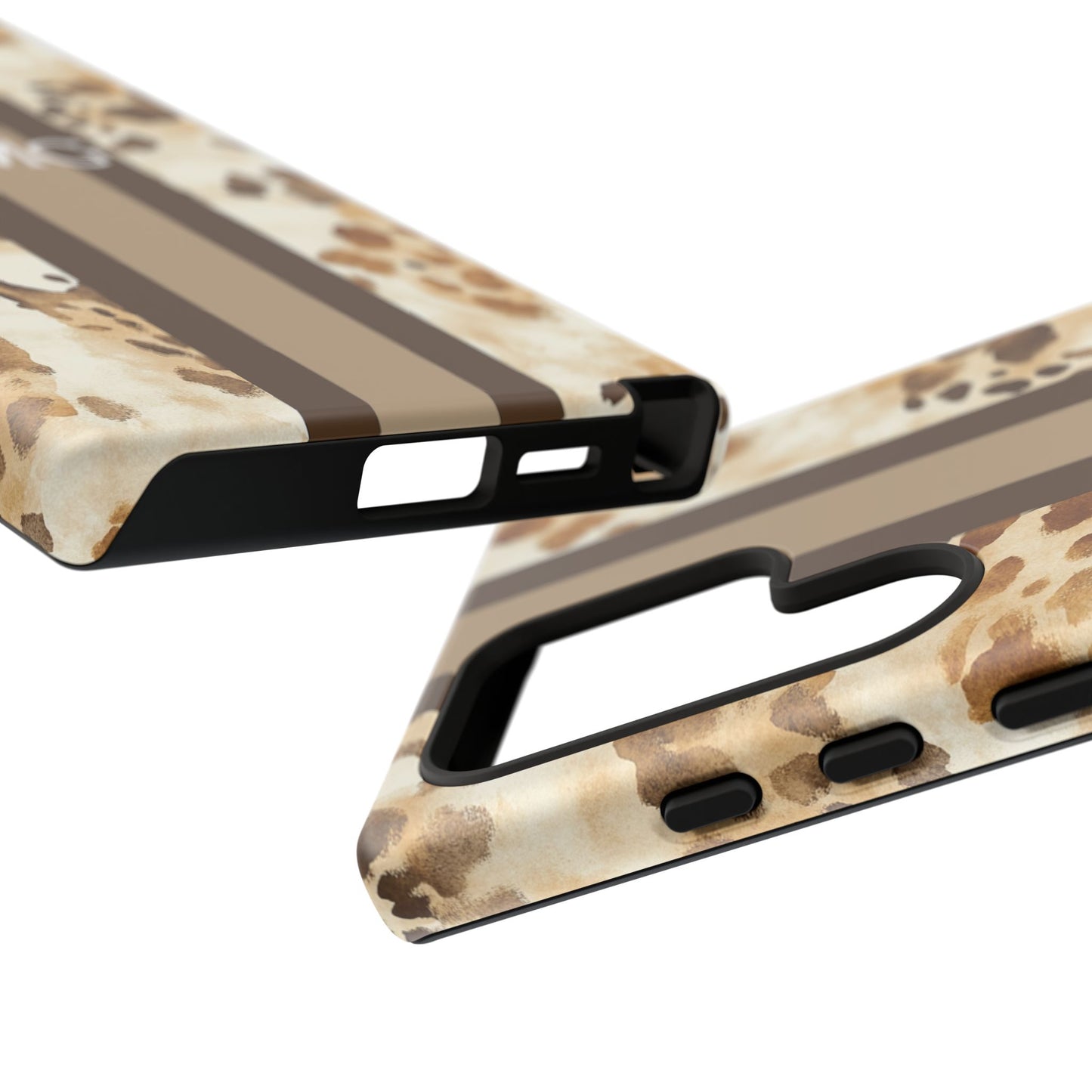 Giraffe Print Monogram Phone Case