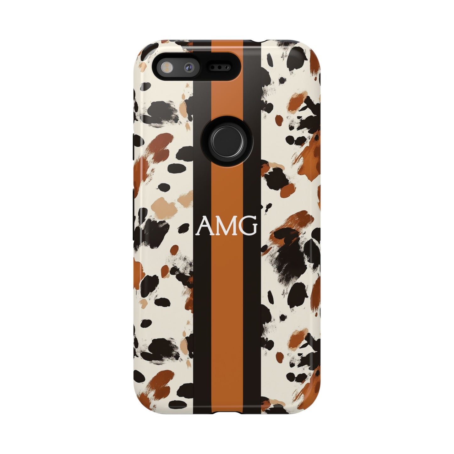 Cowhide Monogram Phone Case