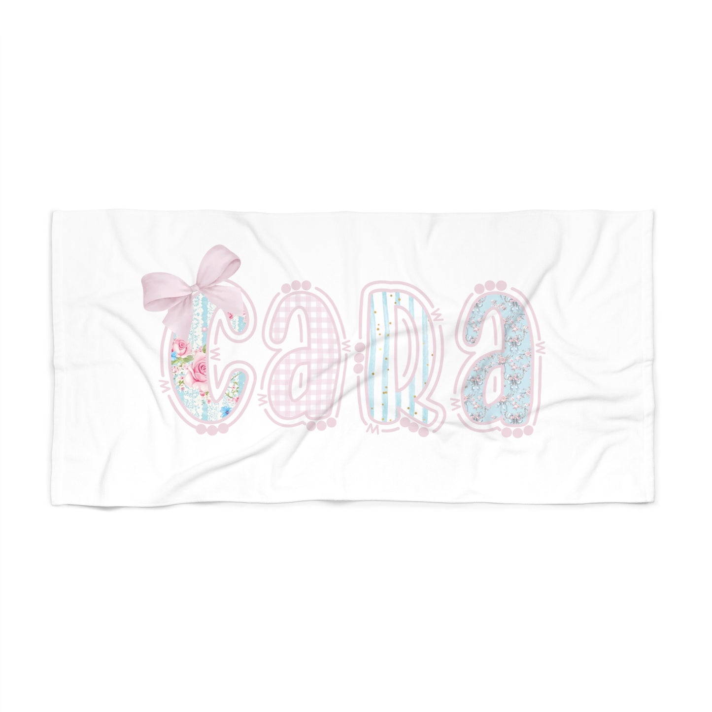 Personalized Grandmillennial Beach Towel