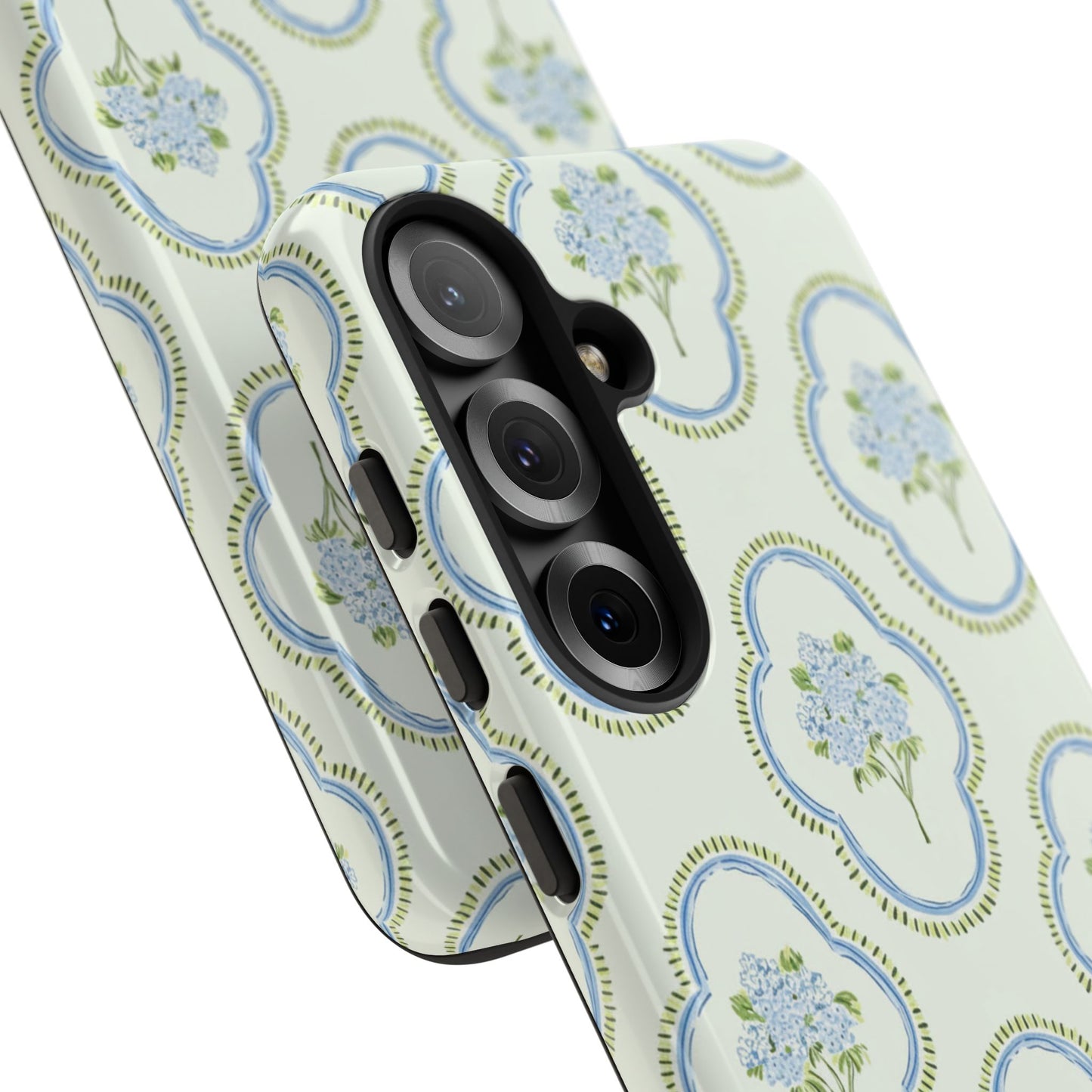 Hydrangea Preppy Monogram Phone Case Personalized