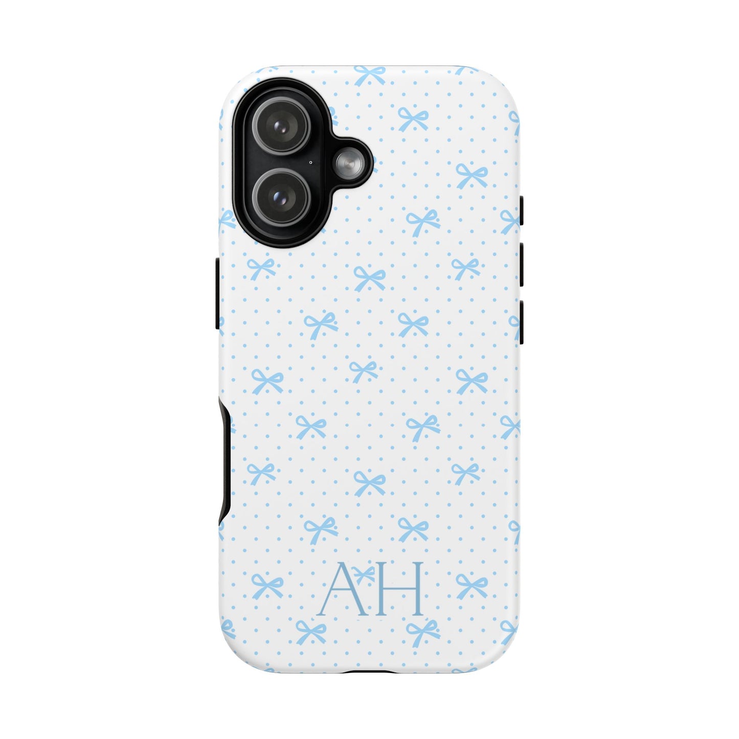 Personalized Coquette Blue Bow Phone Case