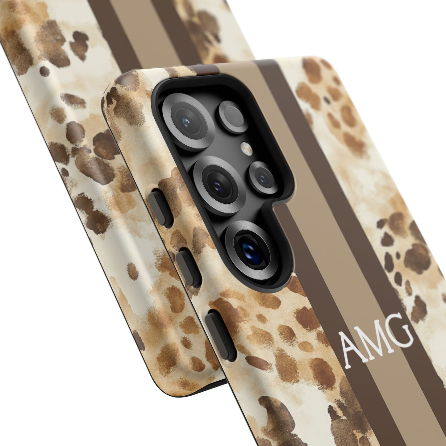 Giraffe Print Monogram Phone Case