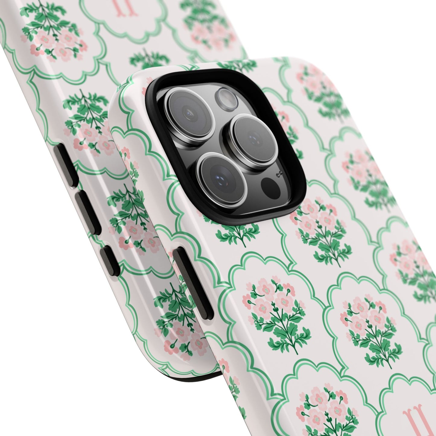 Preppy Floral Personalized Phone Case