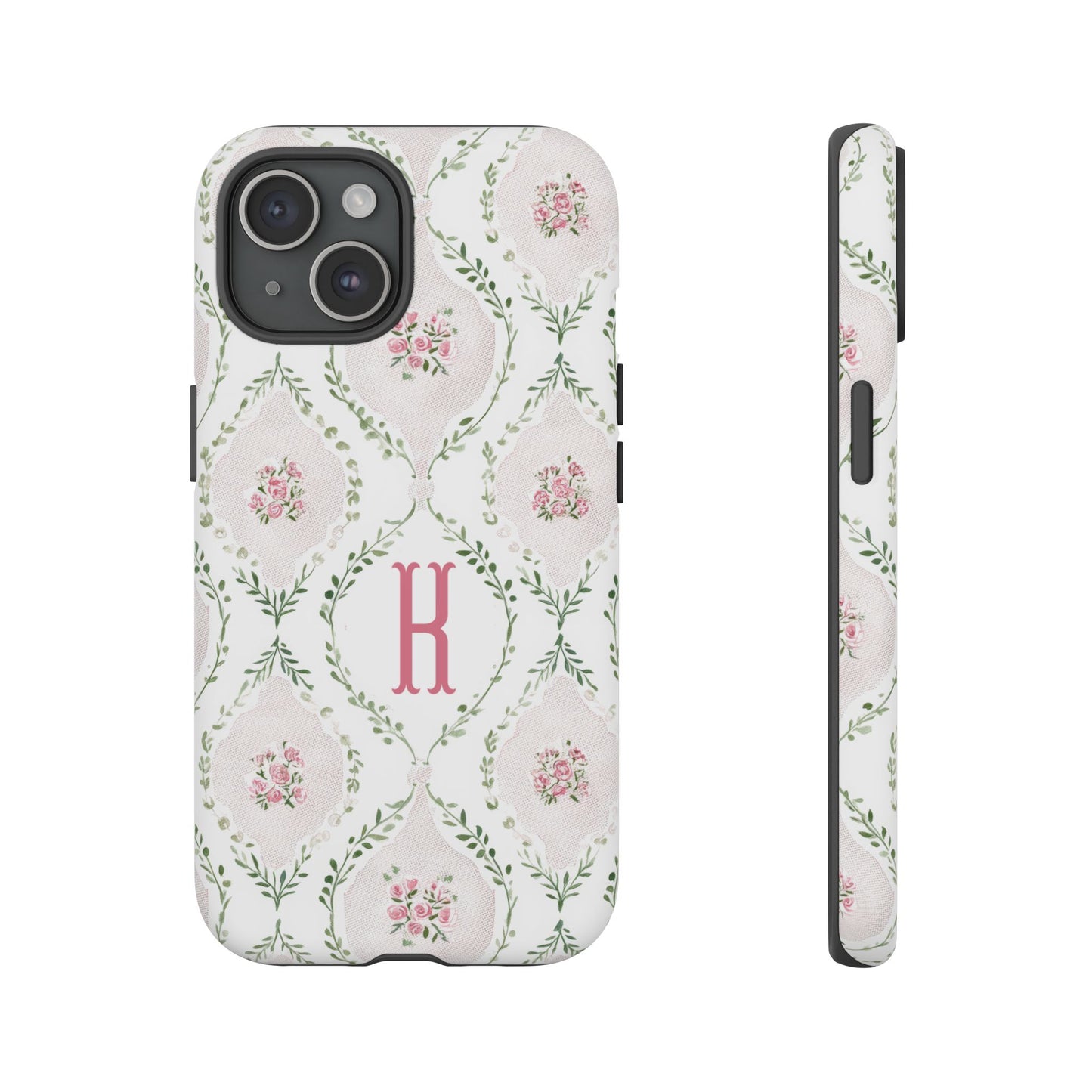 Vintage Coquette Floral Personalized Phone Case