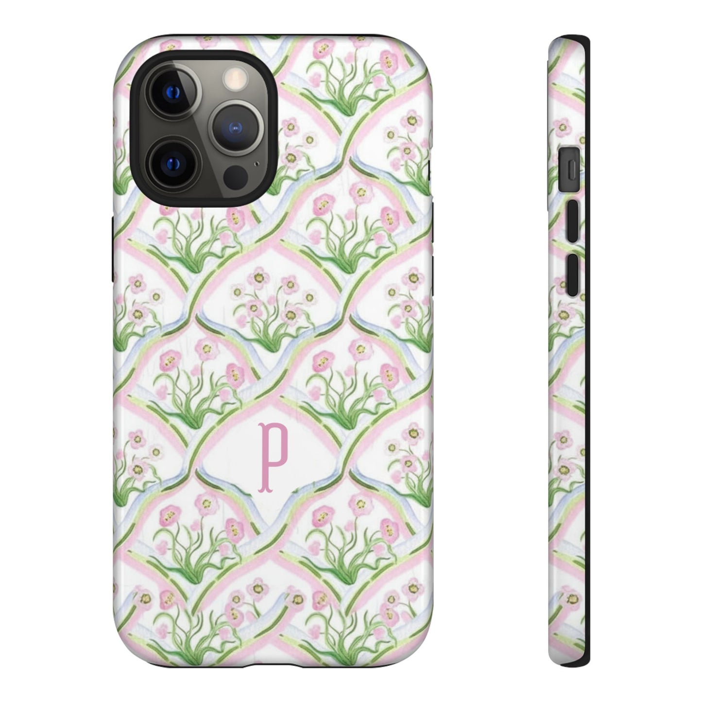 Pink Floral Personalized Phone Case