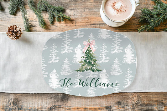 Personalized Christmas Tree Platter