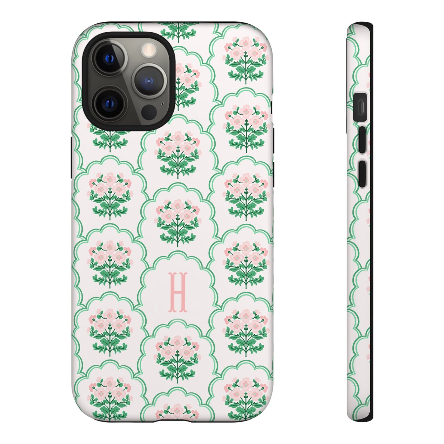 Preppy Floral Personalized Phone Case
