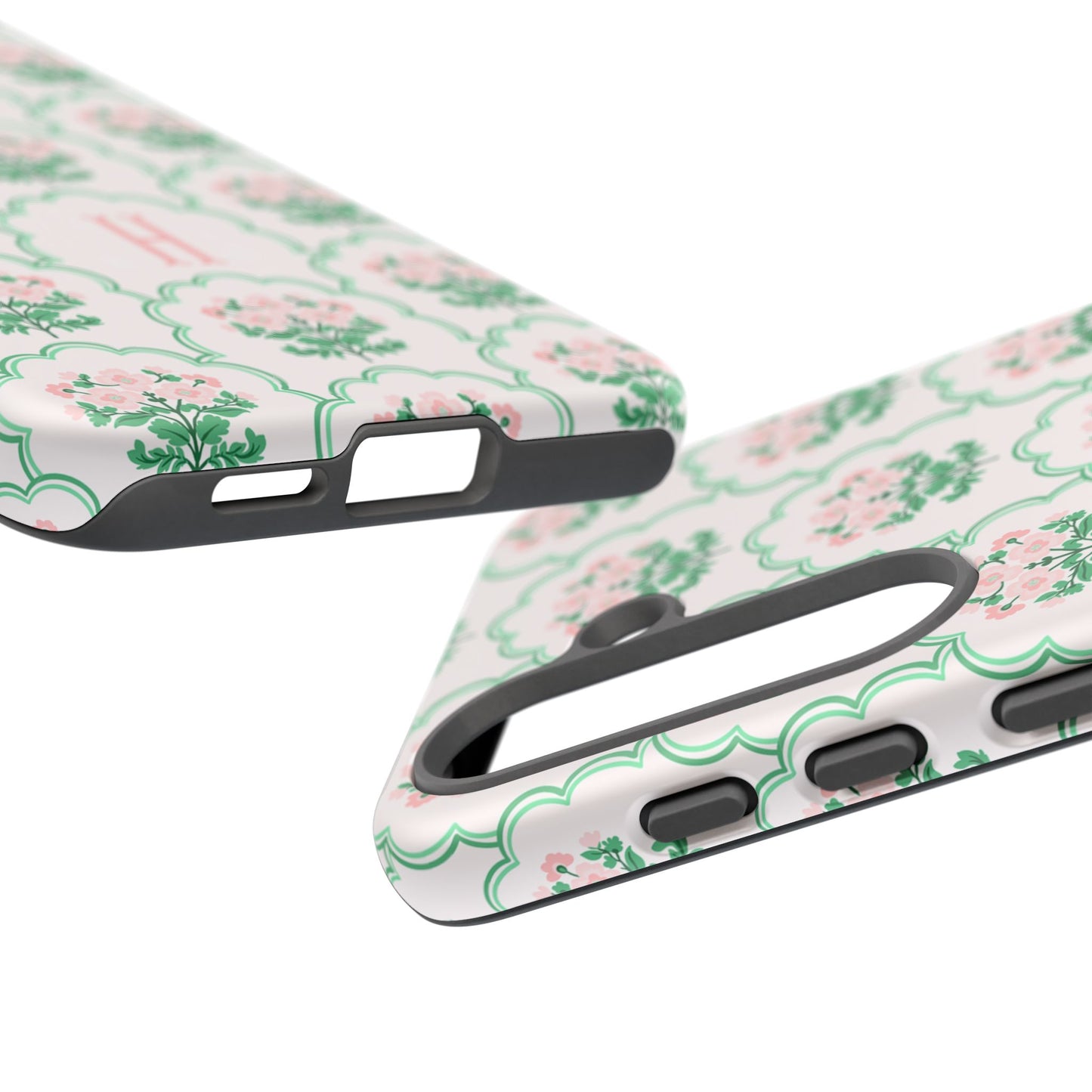 Preppy Floral Personalized Phone Case