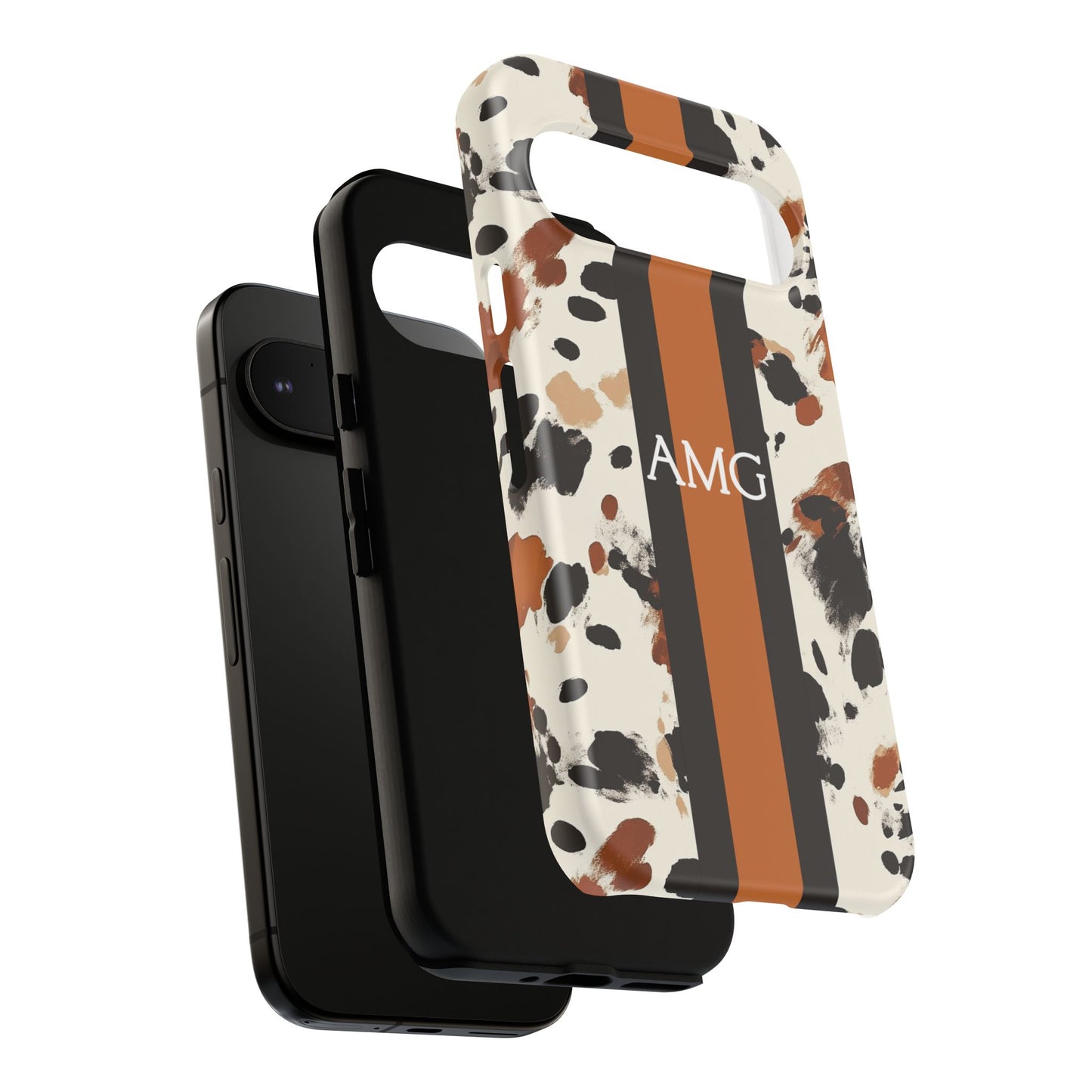 Cowhide Monogram Phone Case