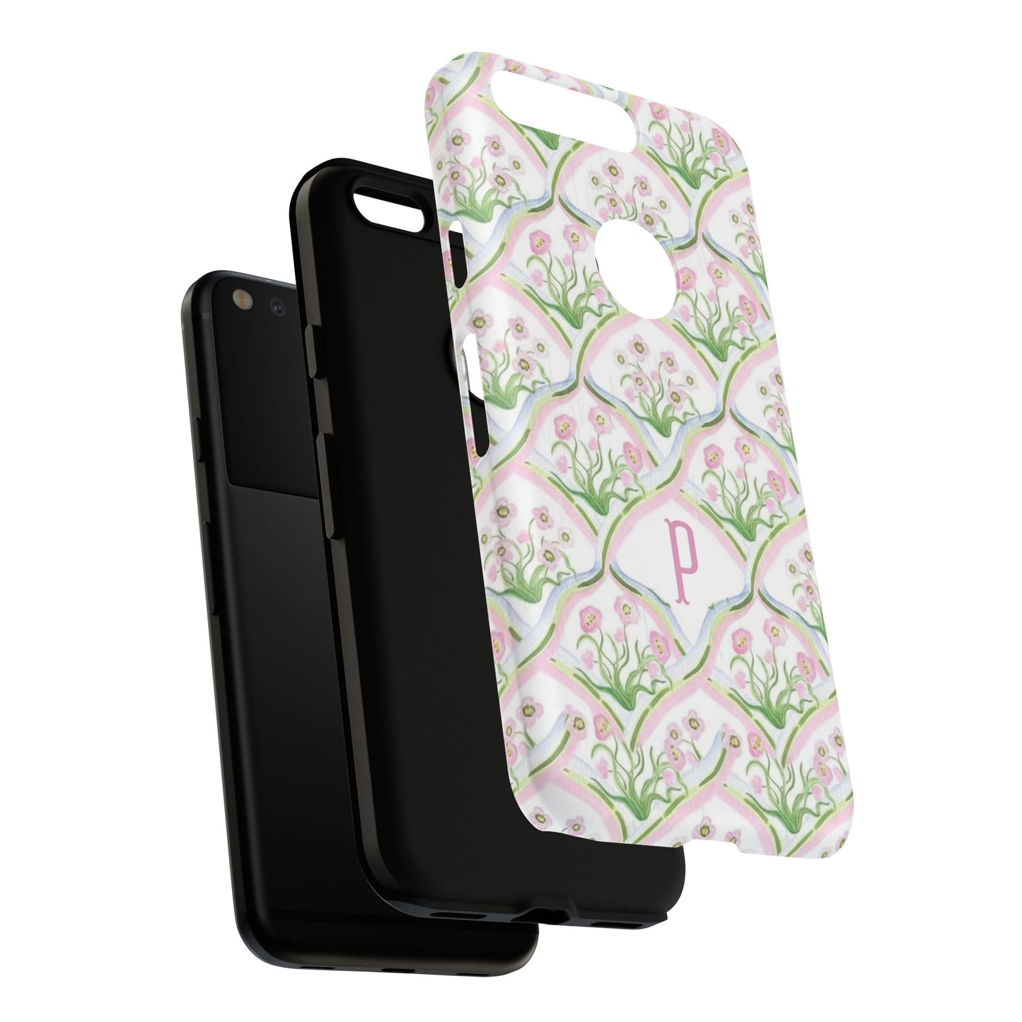 Pink Floral Personalized Phone Case