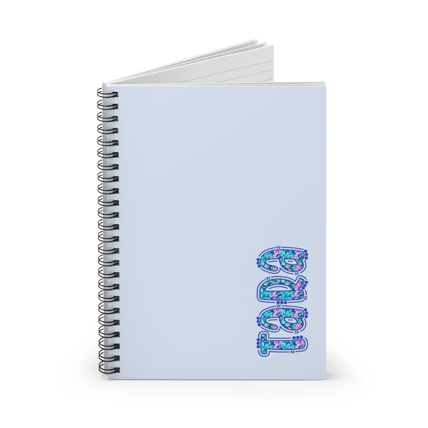 Personalized Preppy Floral Notebook