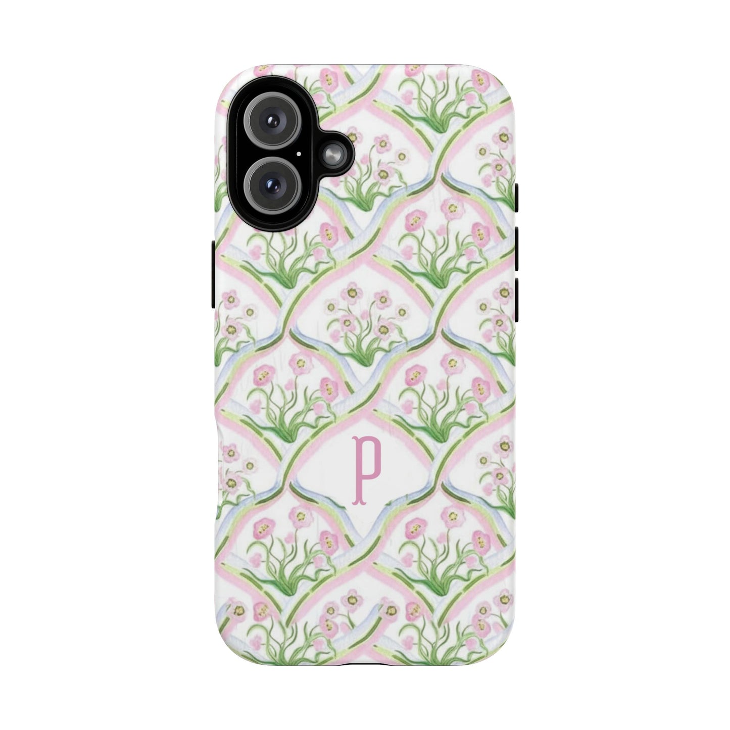 Pink Floral Personalized Phone Case