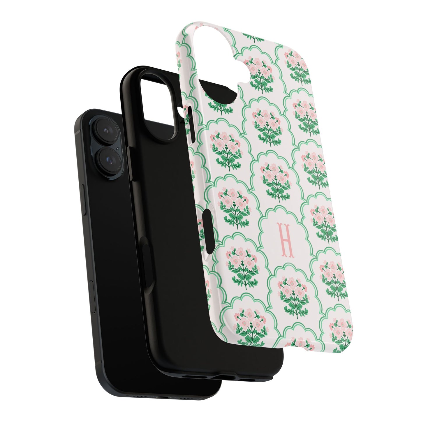 Preppy Floral Personalized Phone Case