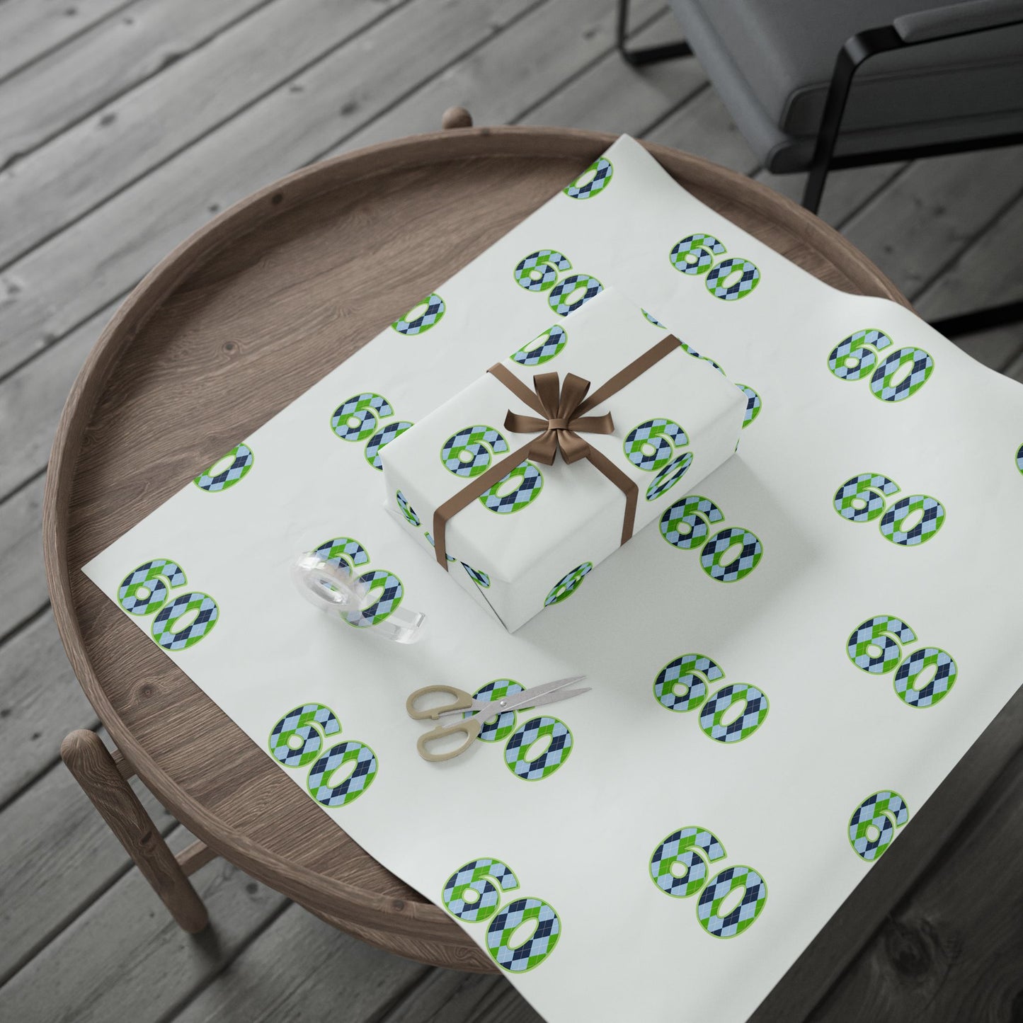 Customizable Birthday Golf Wrapping Paper