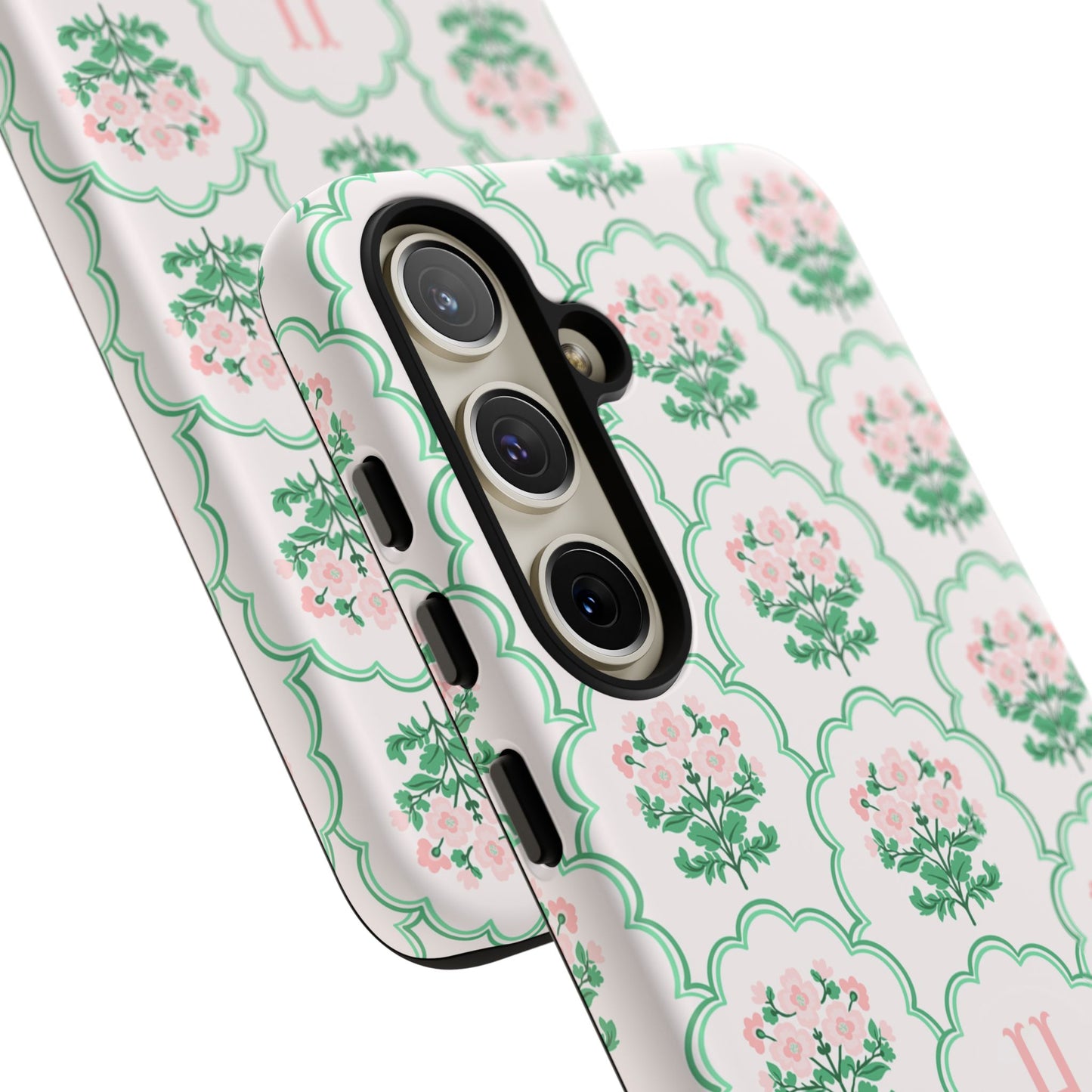 Preppy Floral Personalized Phone Case