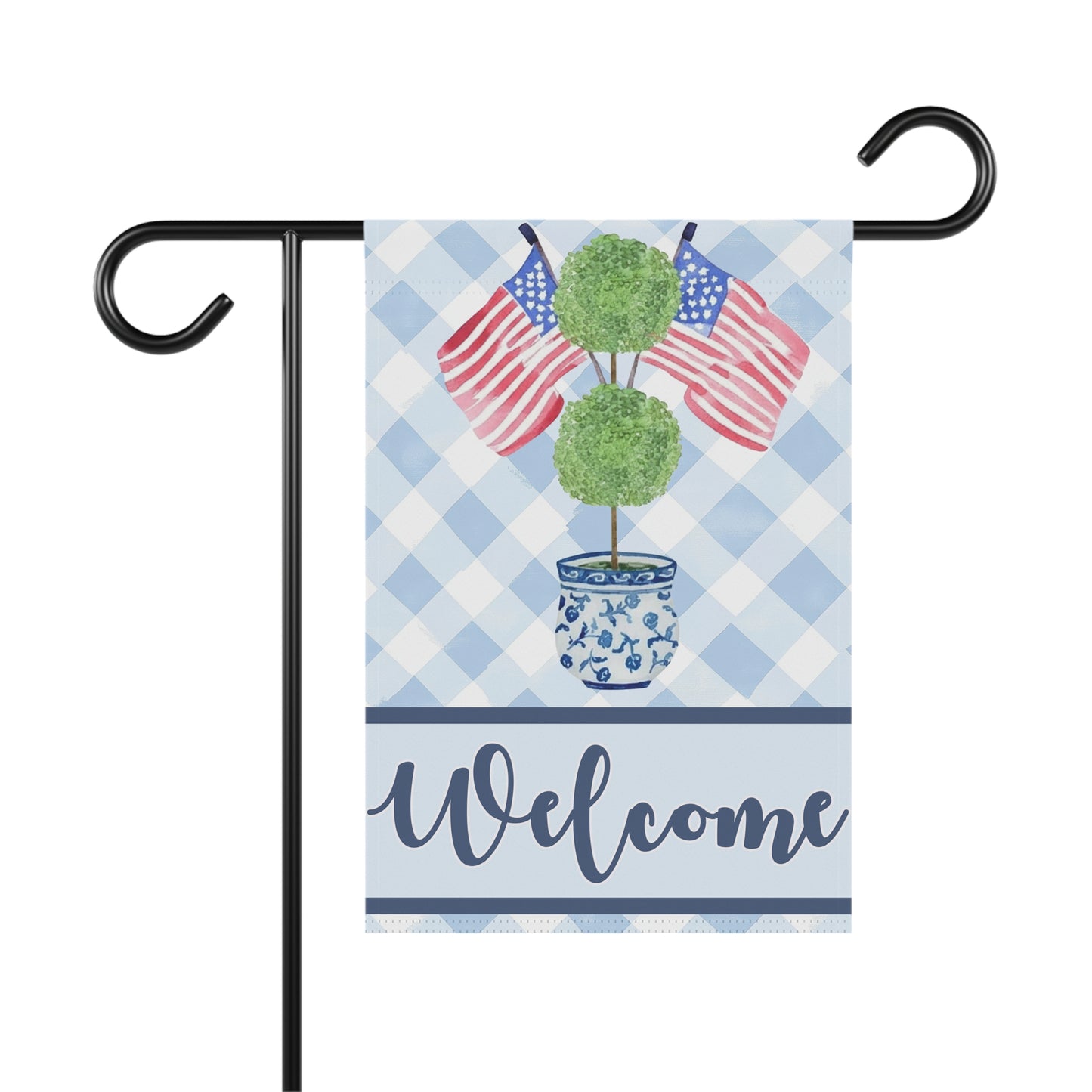 Patriotic Welcome Garden Flag