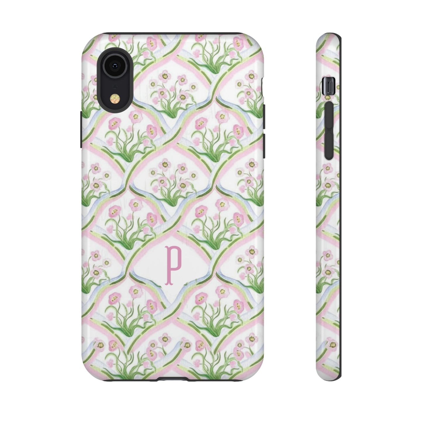 Pink Floral Personalized Phone Case
